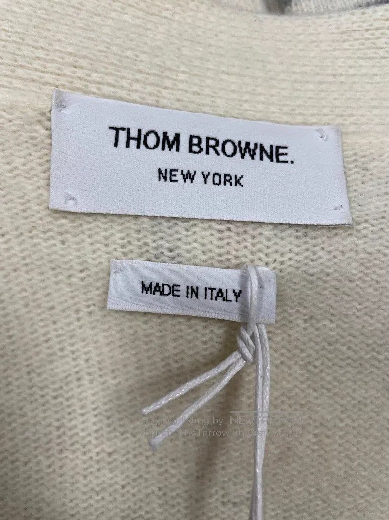 Thom Browne Thom Browne Beige Wool and Cashmere Cardigan Size XS / US 0-2 / IT 36-38 - 4 Thumbnail