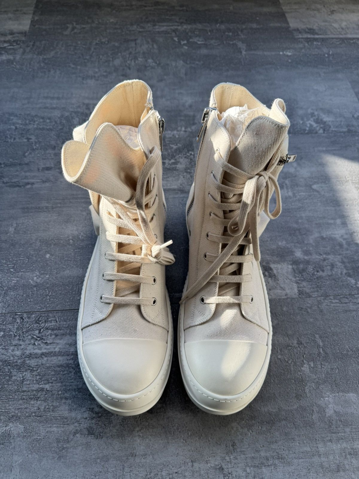 Rick Owens Rick Owens DRKSHDW Cargo Basket high top sneakers Size US 10.5 / EU 43-44 - 3 Thumbnail