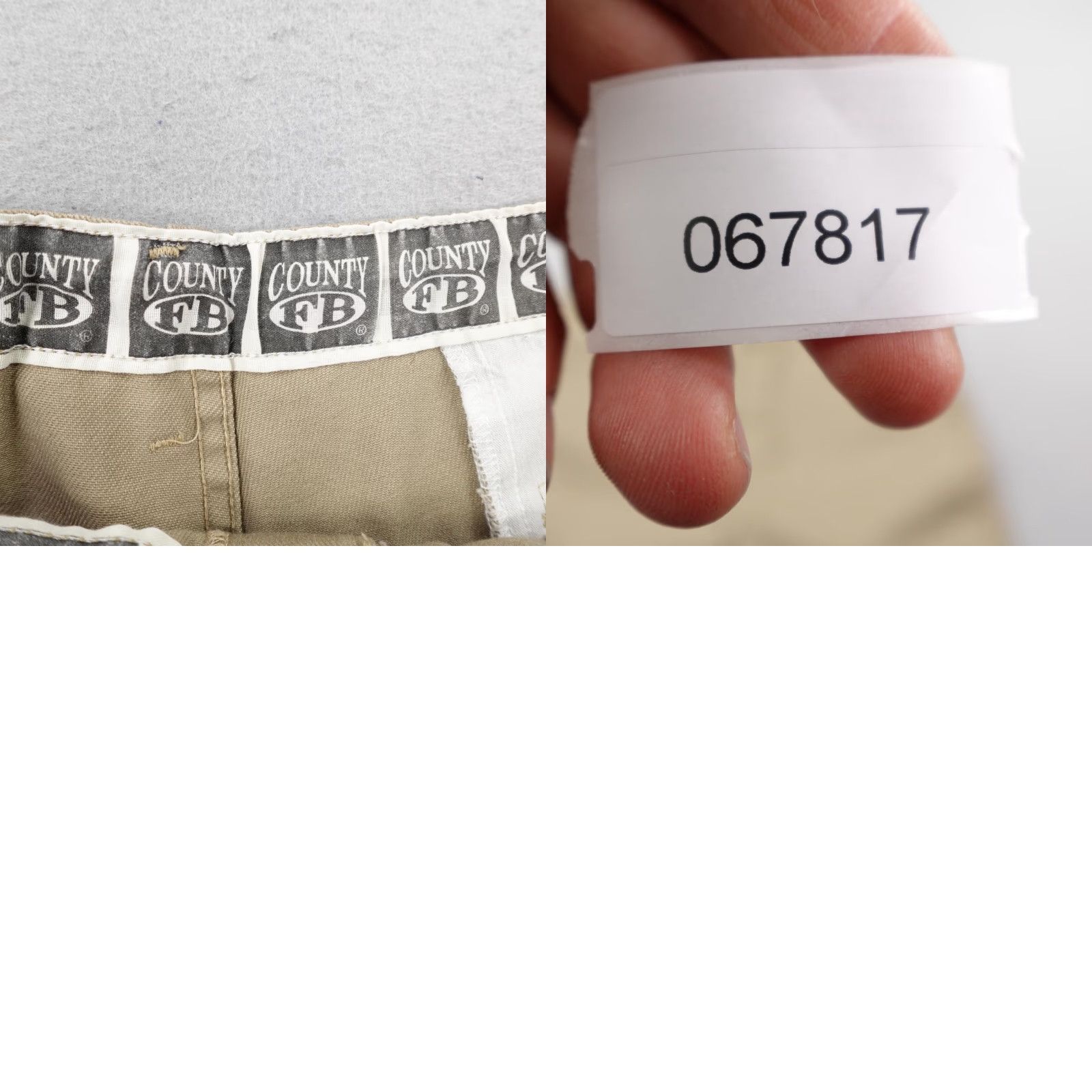 Vintage VINTAGE FB County Shorts Mens 42 Khaki Beige Tan Chino Twill Work Utility Mens 42 Beige Khaki Chino Shorts with Pockets Vintage Size US 42 / EU 58 - 8 Thumbnail