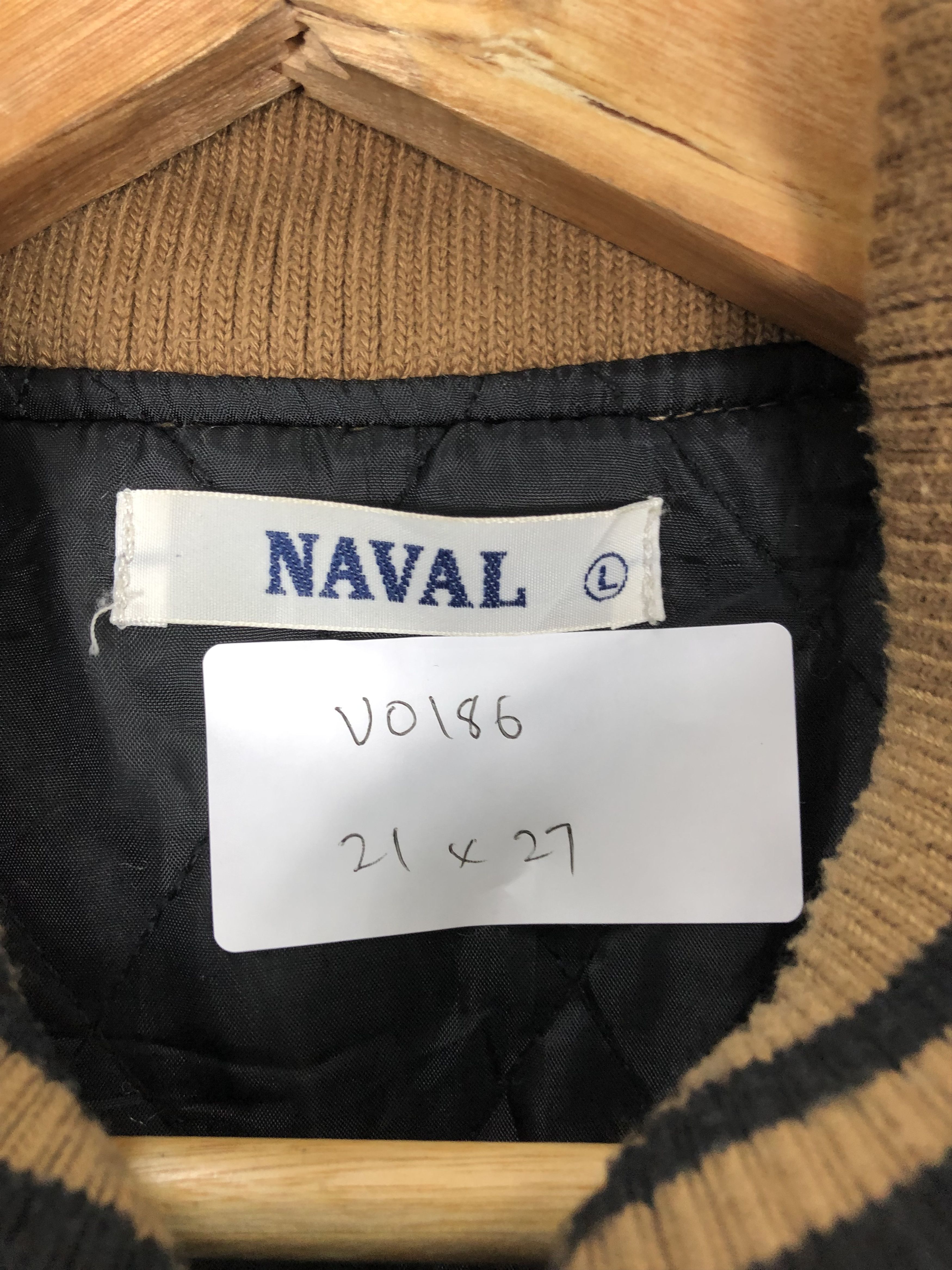 Naval Clothing Factory Naval Clothing Factory Varsity Jacket Leather Sleeve V0186 Size US L / EU 52-54 / 3 - 11 Thumbnail