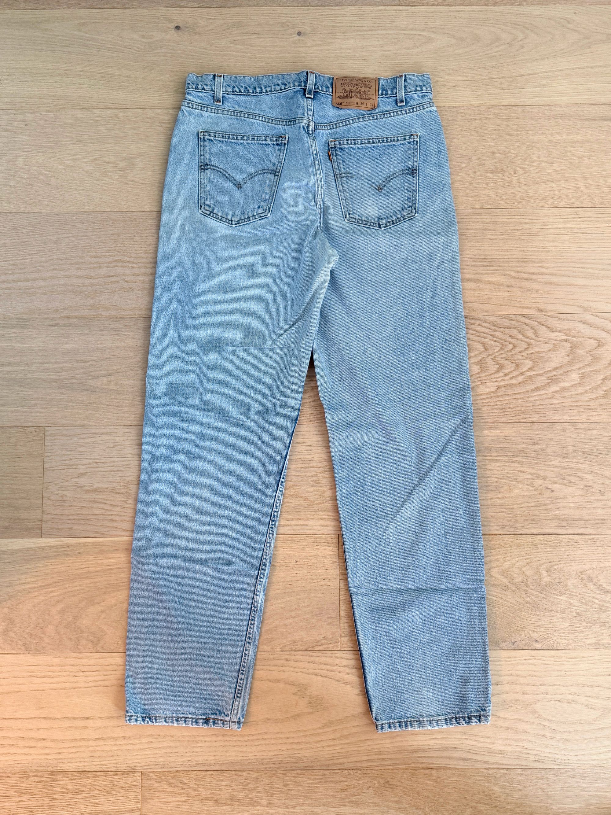 Levi's Vintage Clothing Vintage Levis Jeans Mens 34x33 Blue 550 Orange Tab Size US 34 / EU 50 - 5 Thumbnail