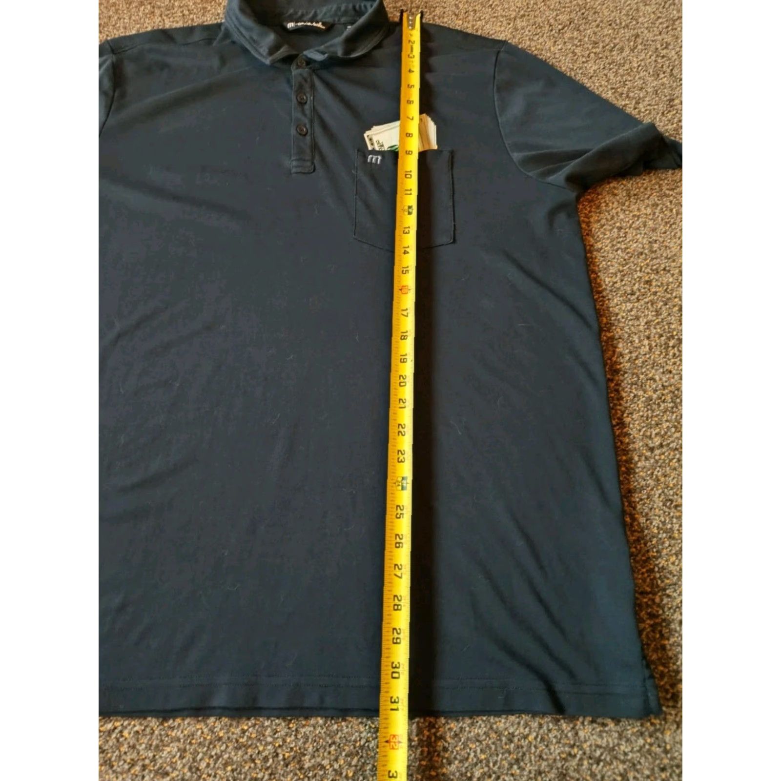 TravisMathew Travis Mathew Mens Polo Shirt Black 2XL Vegas Lucky 777 Winner 100 Dollar Bills Size US XXL / EU 58 / 5 - 6 Thumbnail