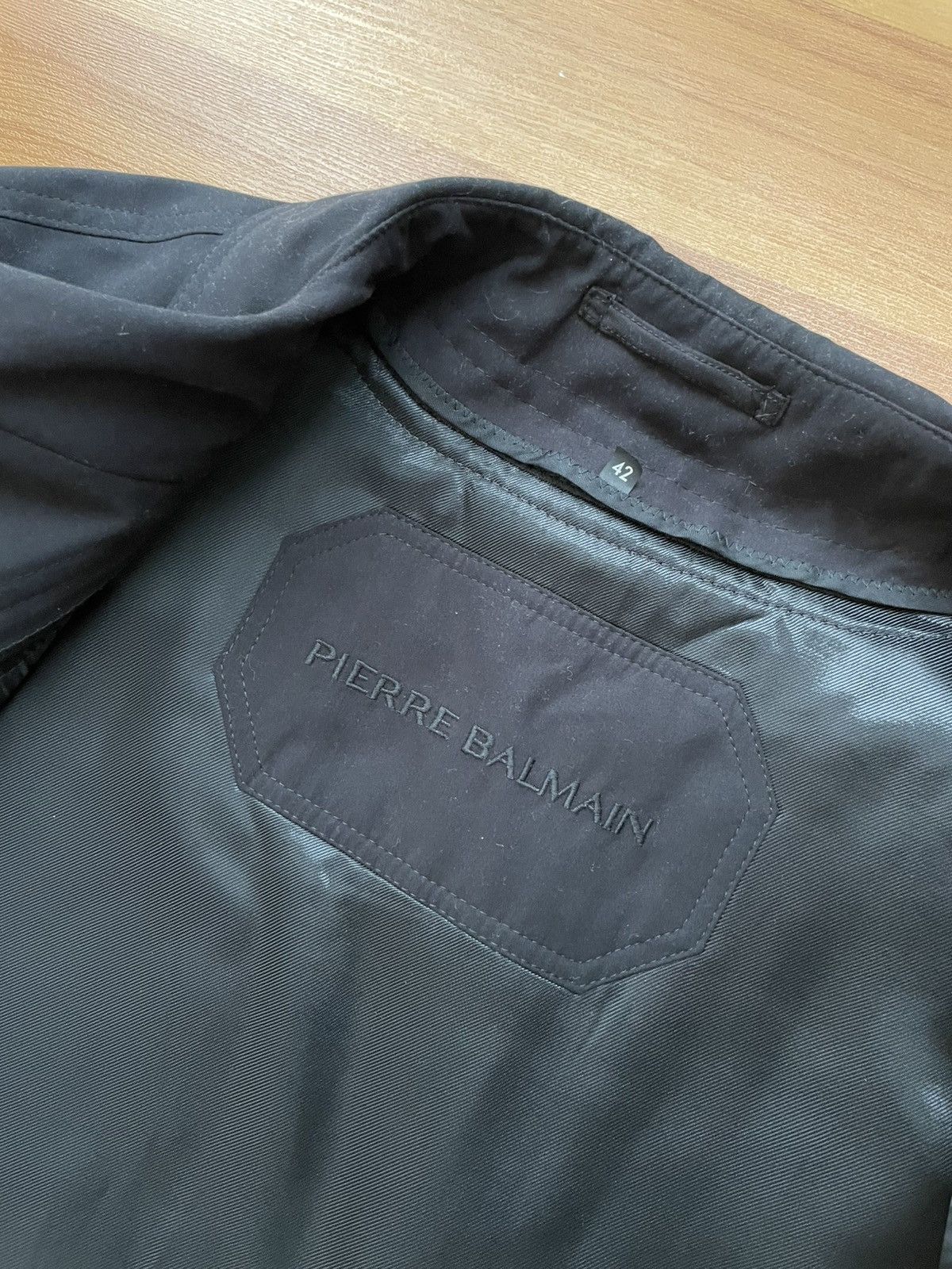 Balmain × Pierre Balmain Vintage Pierre Balmain Wool Lined Coat Size US L / EU 52-54 / 3 - 9 Thumbnail