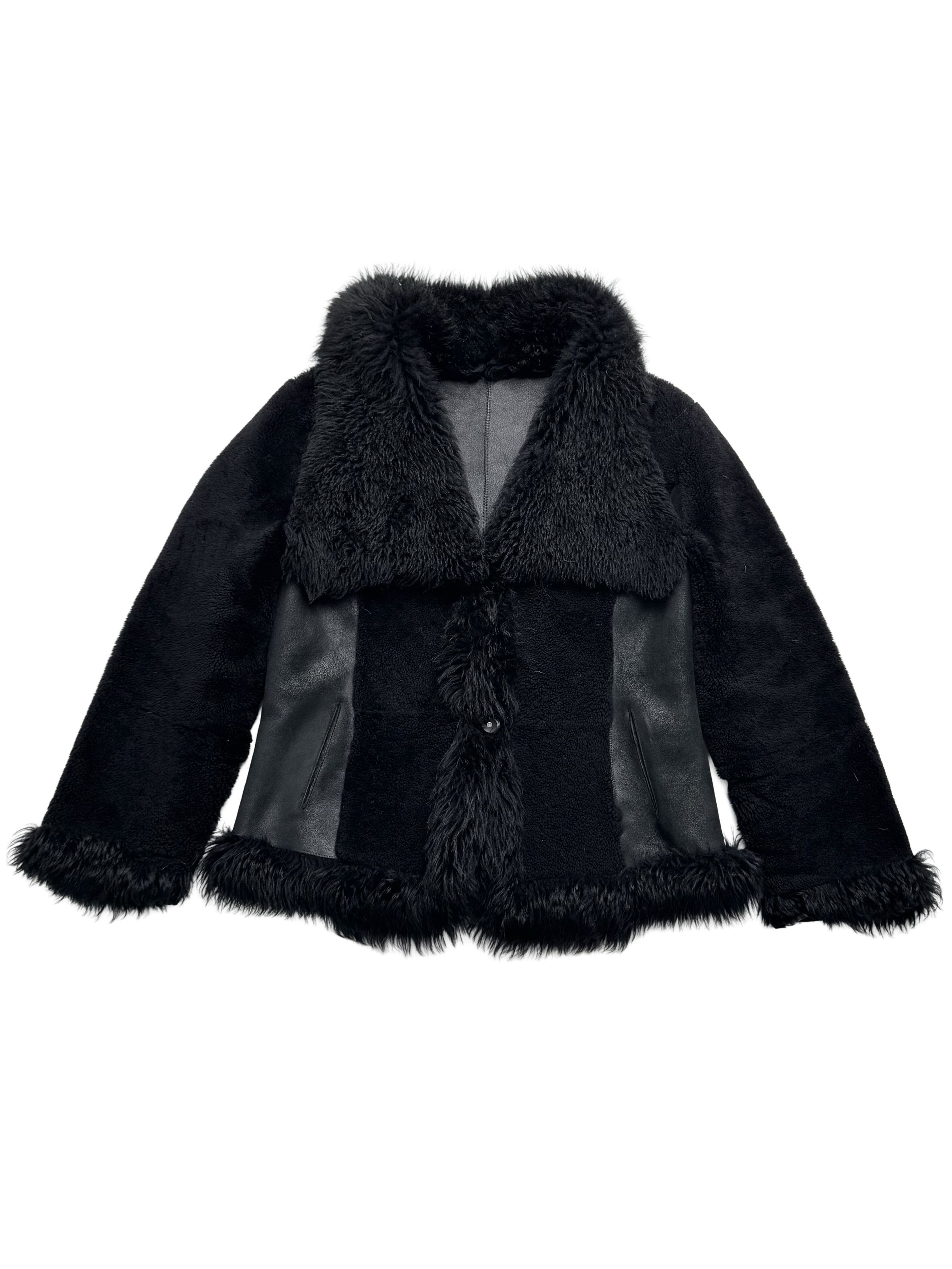 Vintage Vintage Real Sheepskin Coat Size L / US 10 / IT 46 - 5 Thumbnail