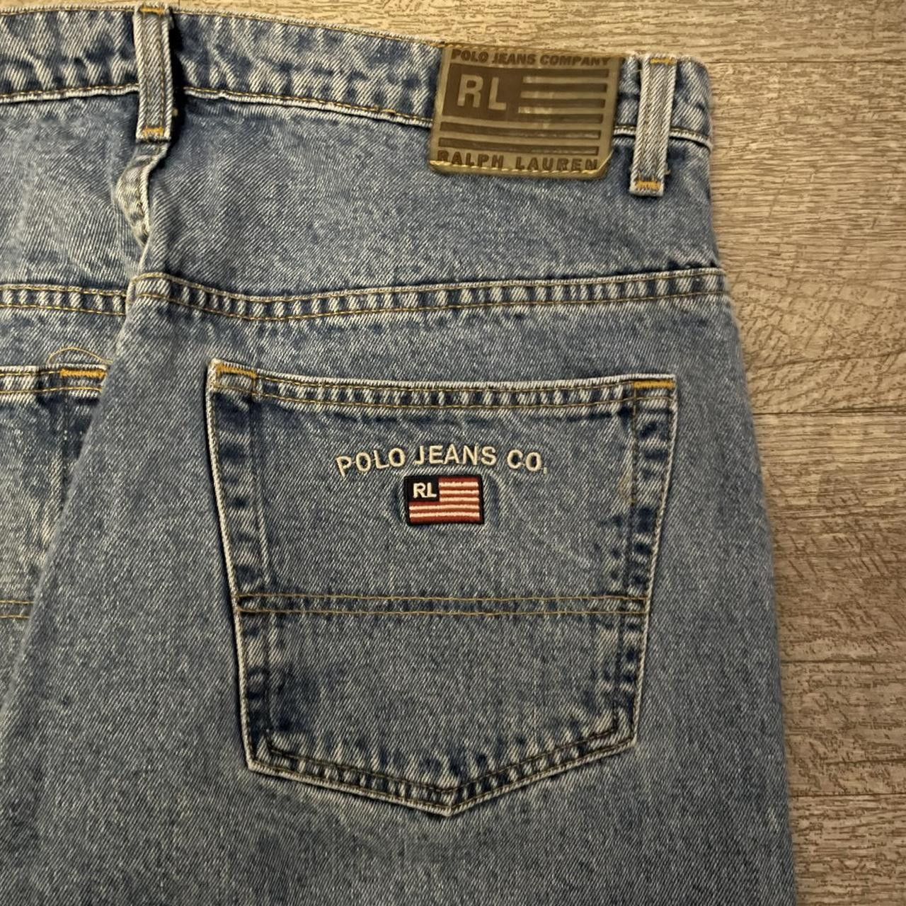 Polo Ralph Lauren × Vintage Vintage Y2K Polo Ralph Lauren Embroidered Baggy Jeans Size US 36 / EU 52 - 2 Thumbnail