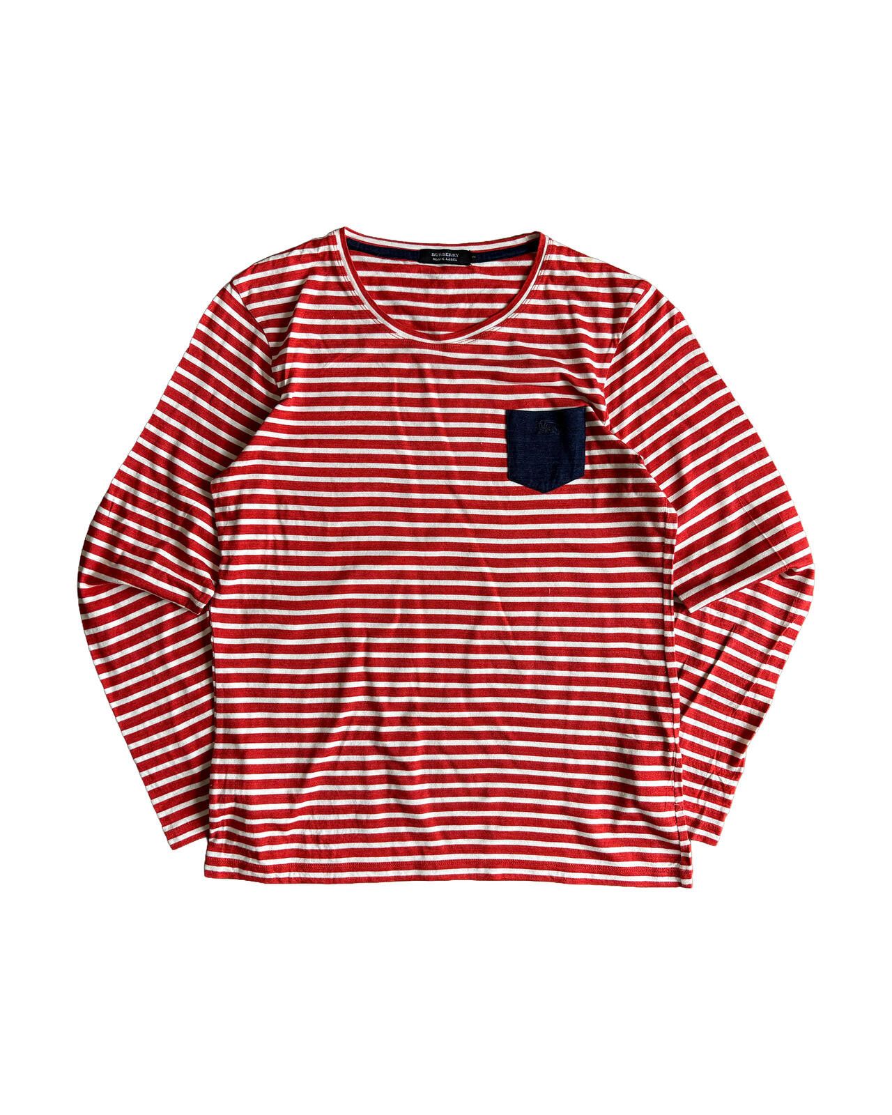 Burberry Burberry Black Label Striped Long Sleeve Tee Size US S / EU 44-46 / 1 - 1 Thumbnail