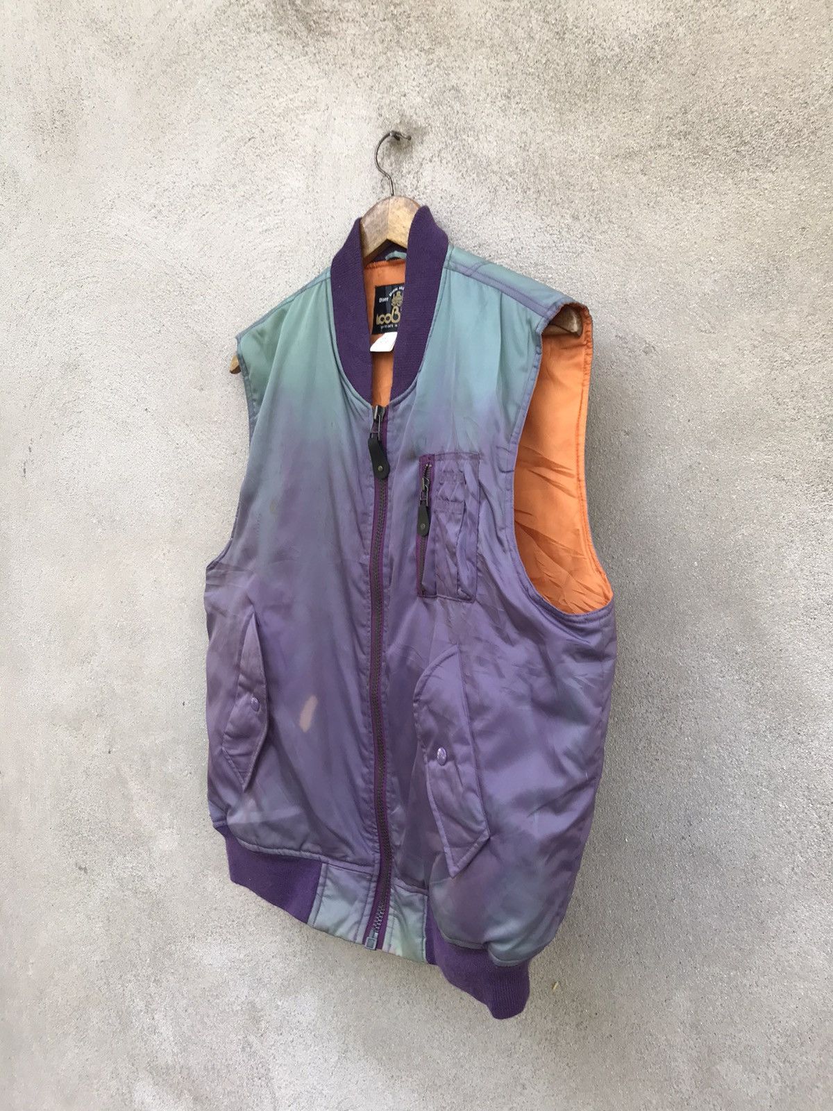 Vintage ICO BUN BOMBER ALPHA INDUSTRIES FADED JACKET WINTER WEAR Size US L / EU 52-54 / 3 - 3 Thumbnail