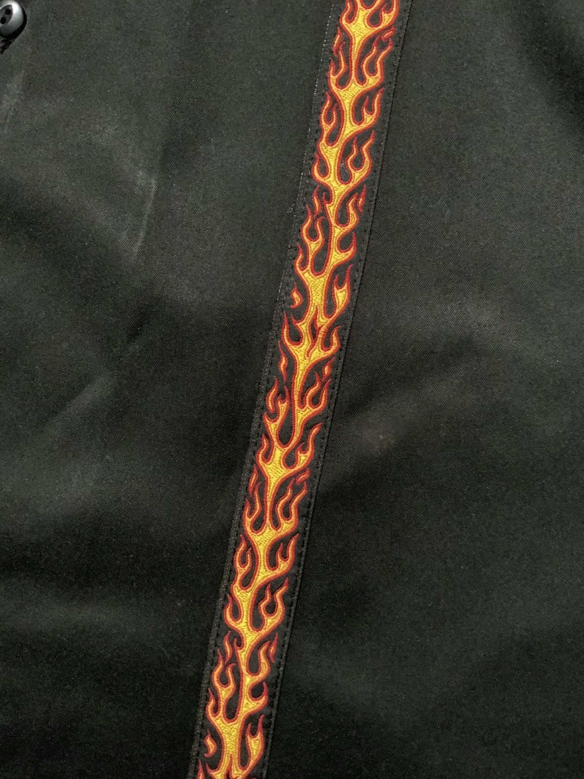 Vintage VTG Y2K Flames Stripe Rockabilly Kustom Kulture Camp Shirt Size US S / EU 44-46 / 1 - 5 Thumbnail