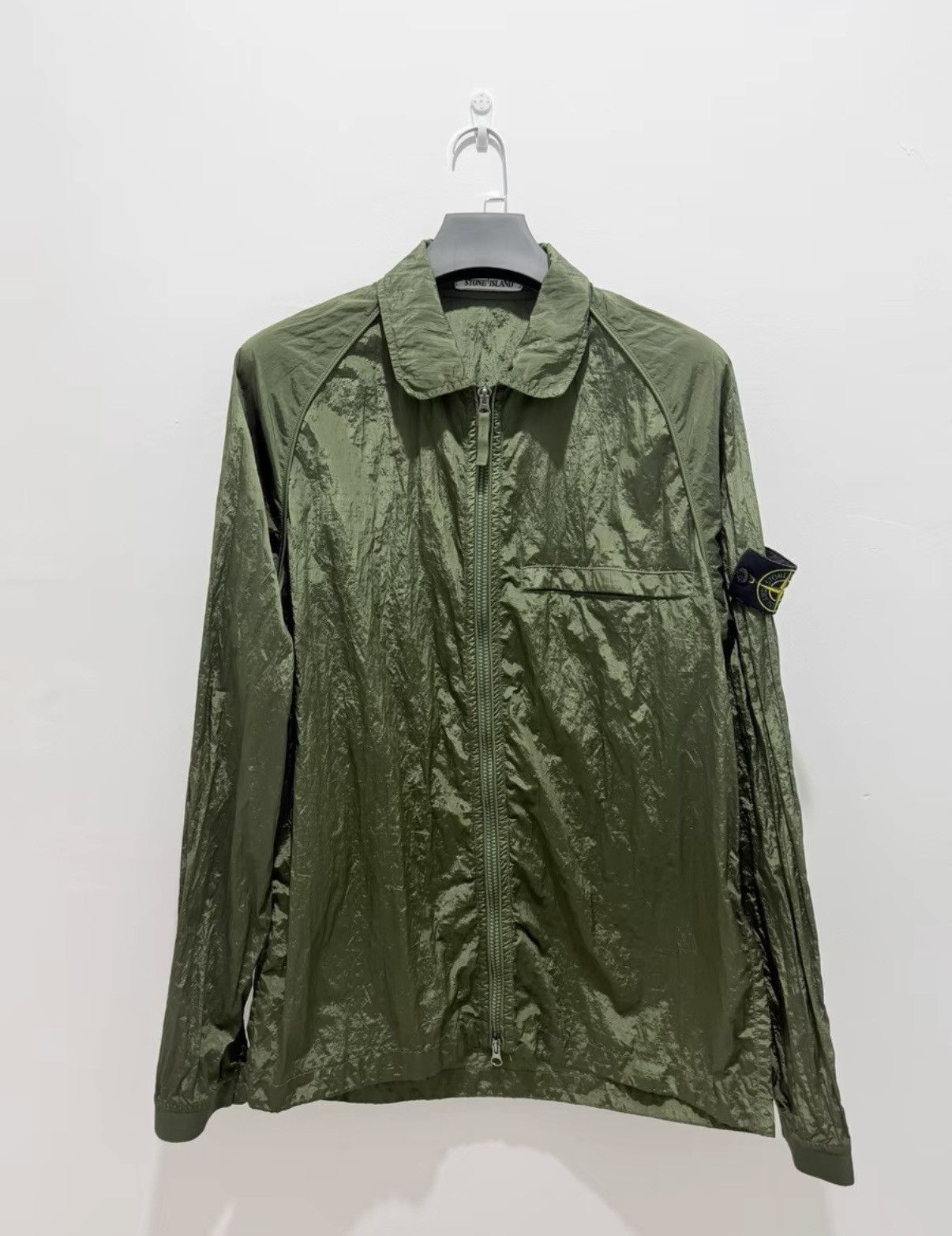 Stone Island 【Stone Island】 22SS Metal Nylon Jacket - Sage Green Size US XL / EU 56 / 4 - 1 Thumbnail