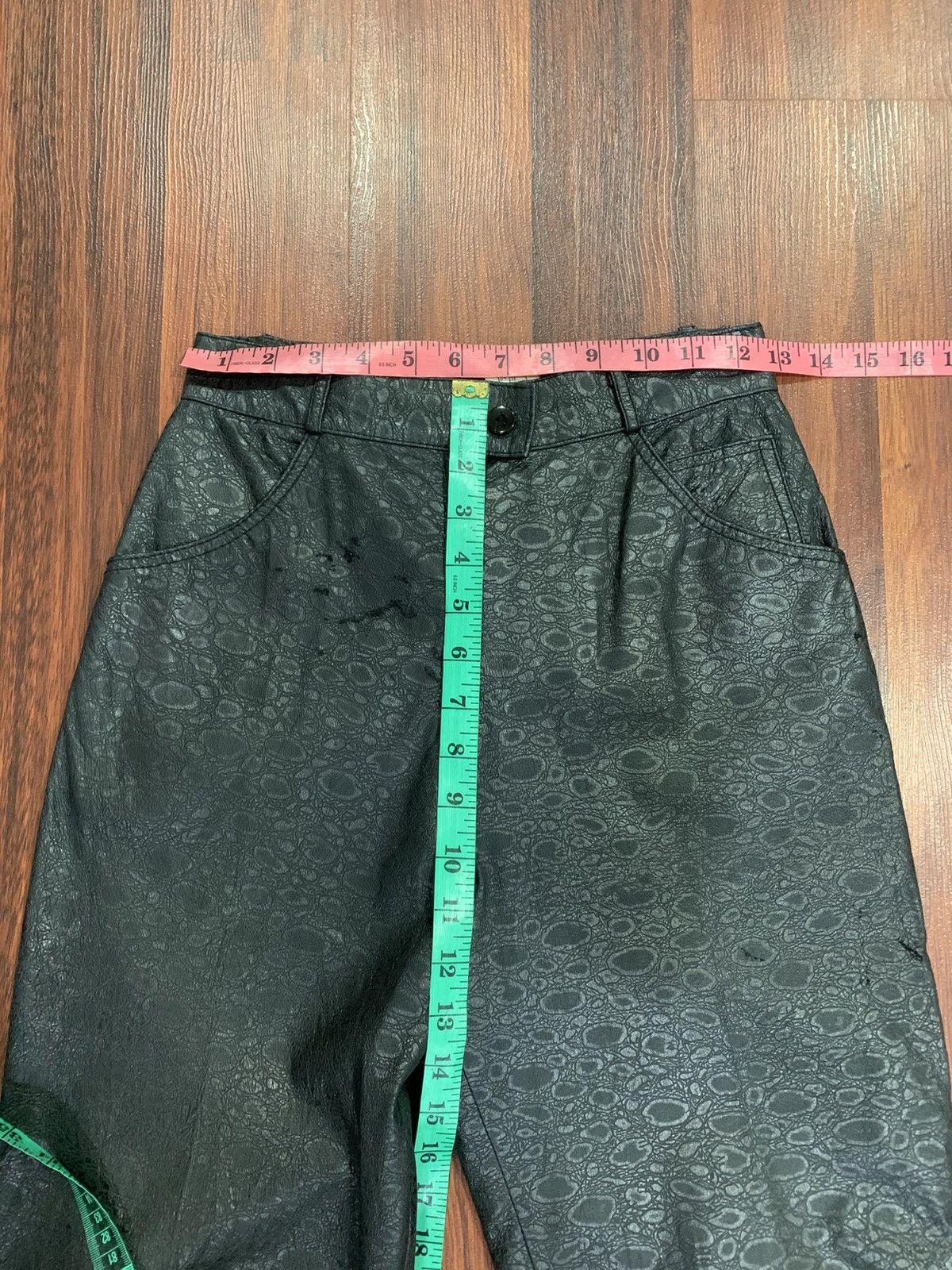 Leather Vintage Leather Pants Size 25" / US 0 / IT 36 - 3 Thumbnail