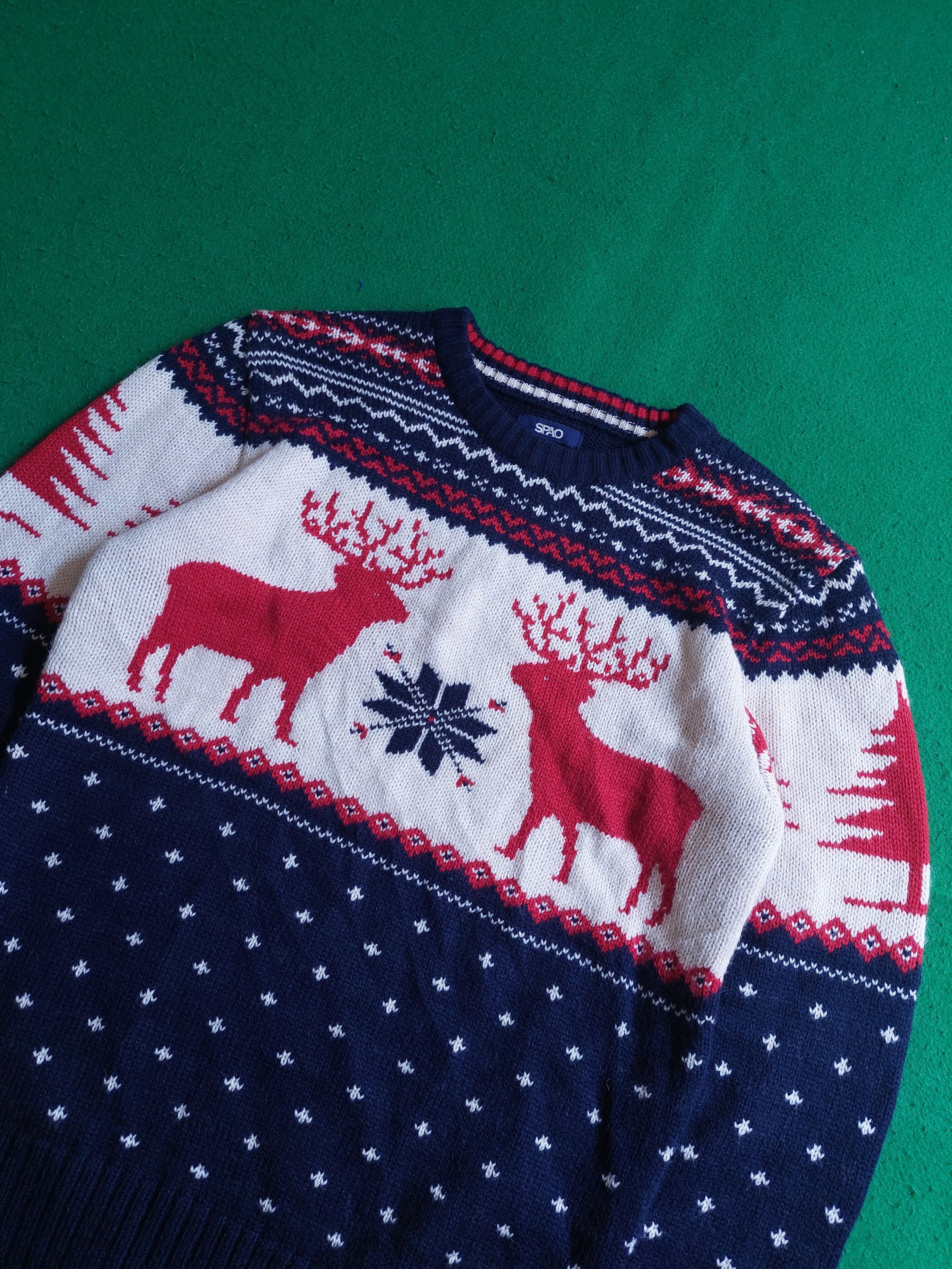 Vintage SPAO KNITWEAR SWEATER PATTERN NAVAJO CHRISTMAS Size US M / EU 48-50 / 2 - 2 Thumbnail