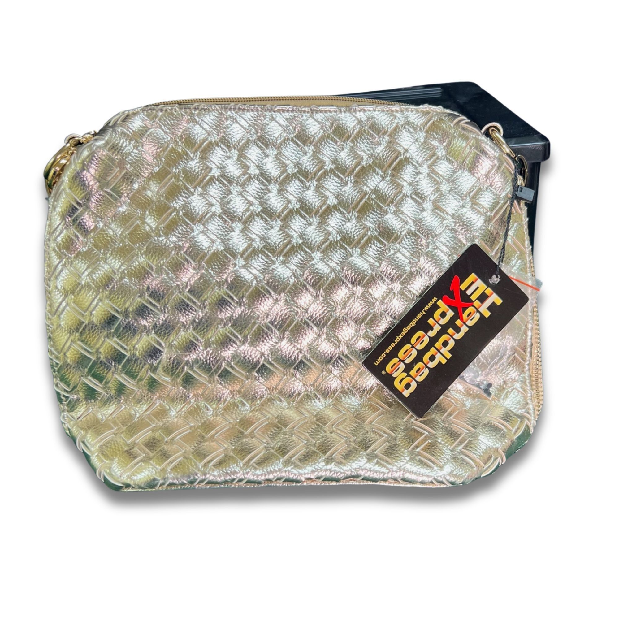 Other Handbag Express Gold Rhinestone Clutch With Detachable Strap Size ONE SIZE - 3 Thumbnail