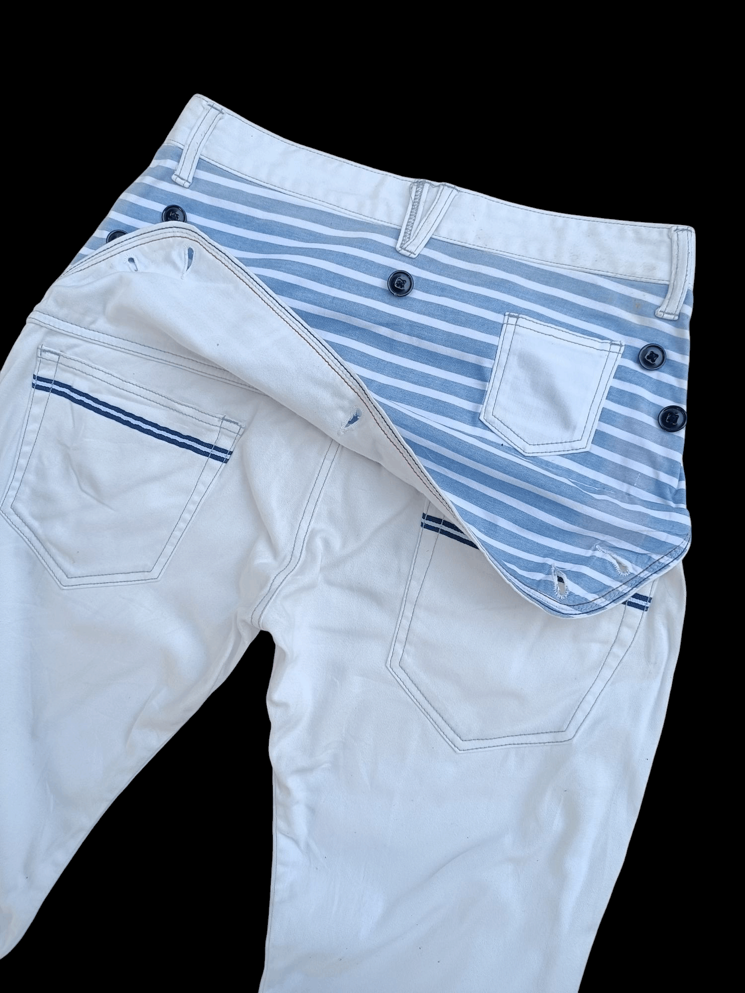 Japanese Brand SEMANTIC DESIGN 3Q PANT WITH BACK FLAP E238i Size US 30 / EU 46 - 9 Thumbnail