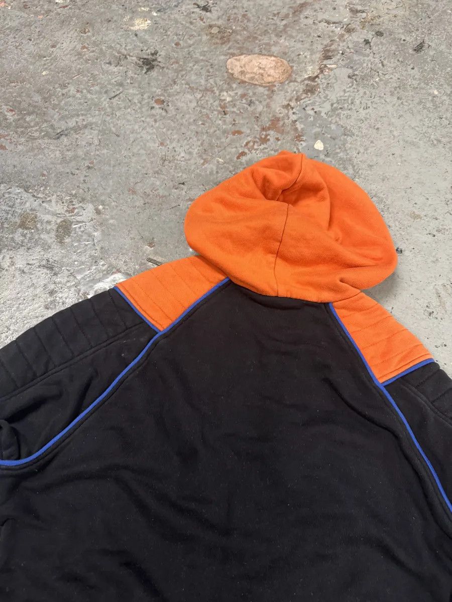 Balmain Balmain Navy & Orange Biker Zip-up Hoodie Size US M / EU 48-50 / 2 - 9 Thumbnail