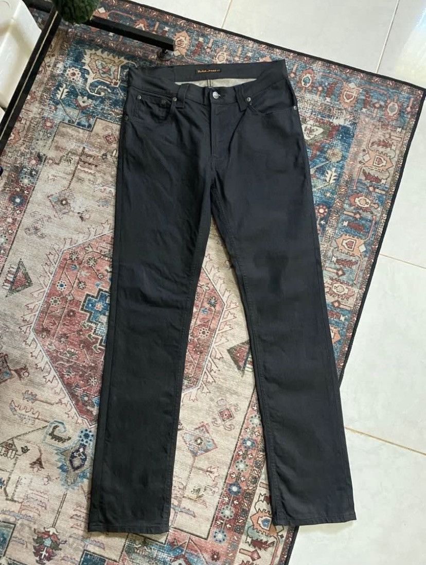 Nudie Jeans Nudie Jeans Dry Black Coated Size US 31 - 2 Thumbnail