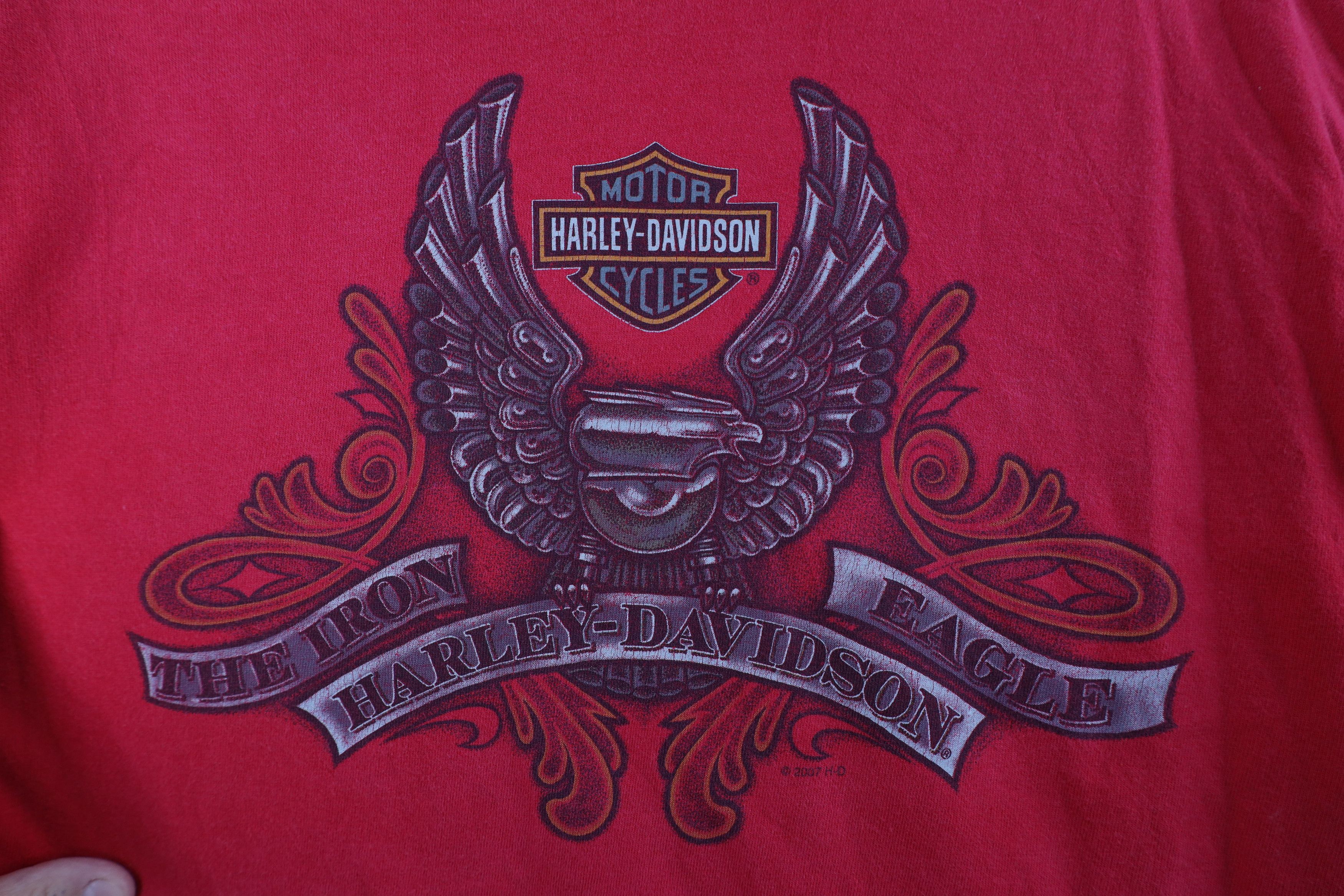 Harley Davidson Vintage Y2K Harley Davidson Tribal Steel Eagle T-Shirt USA Size US M / EU 48-50 / 2 - 4 Thumbnail