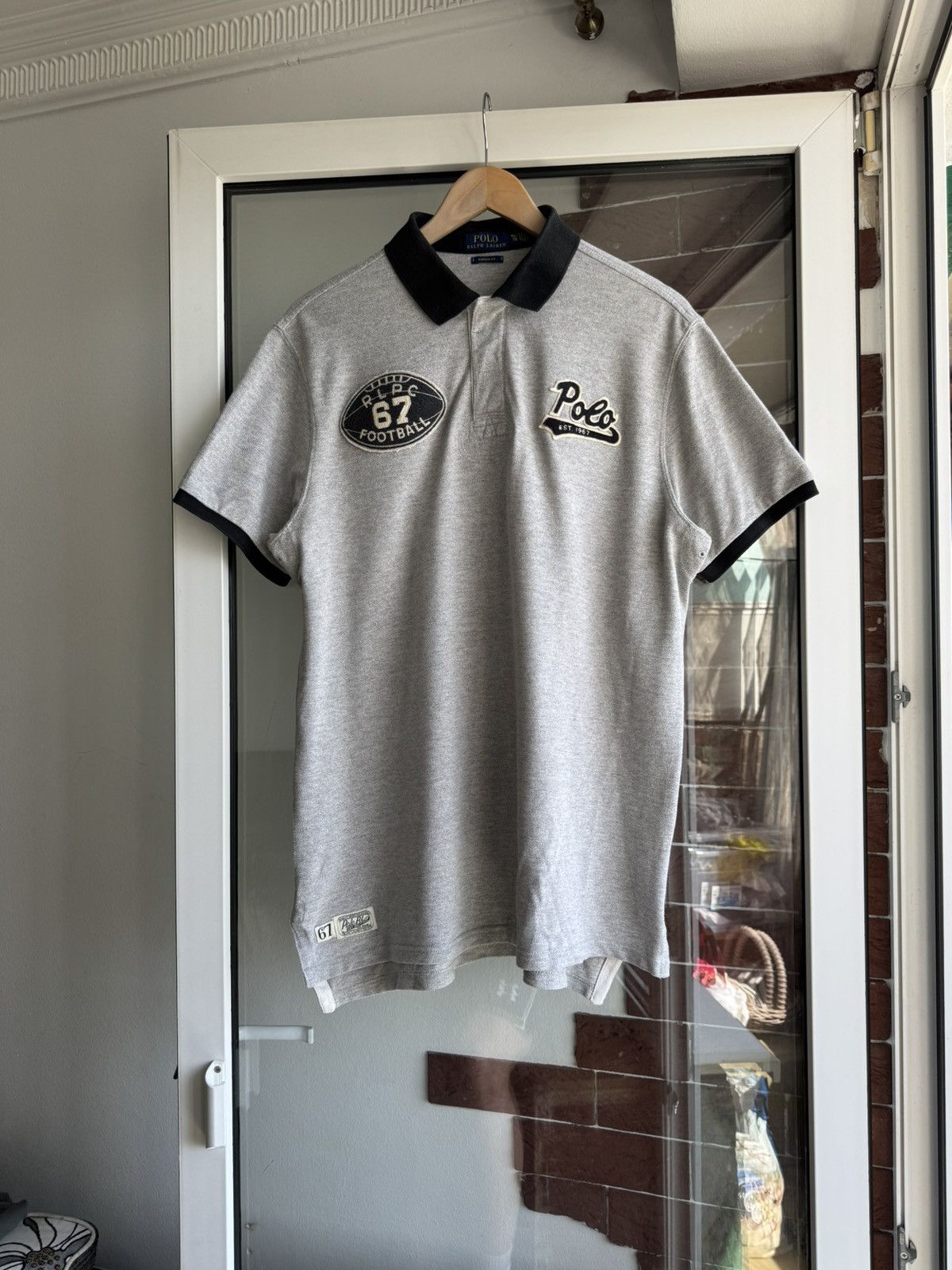 Polo Ralph Lauren Polo Ralph Laurent Cotton Regby RLPC 67 Football Tee Size US XL / EU 56 / 4 - 4 Thumbnail