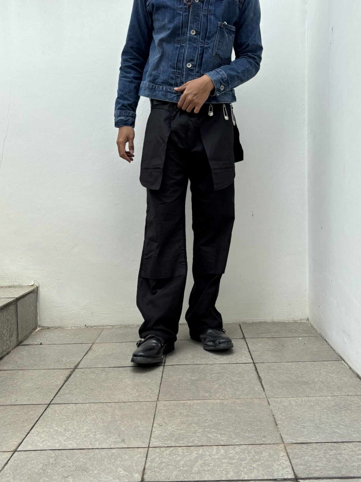 Helmut Lang SS03 RUNWAY SAMPLE Inside Out Trousers Size US 32 / EU 48 - 12 Thumbnail