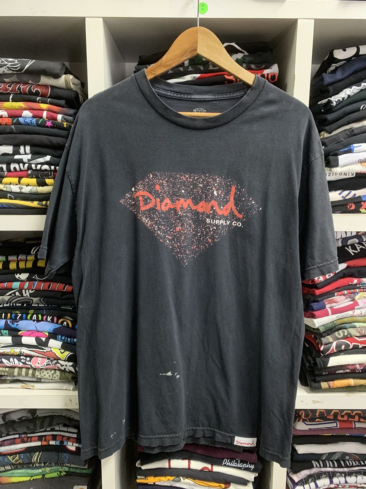 Vintage Vintage Diamond supply logo t-shirt Size US L / EU 52-54 / 3 - 1 Thumbnail