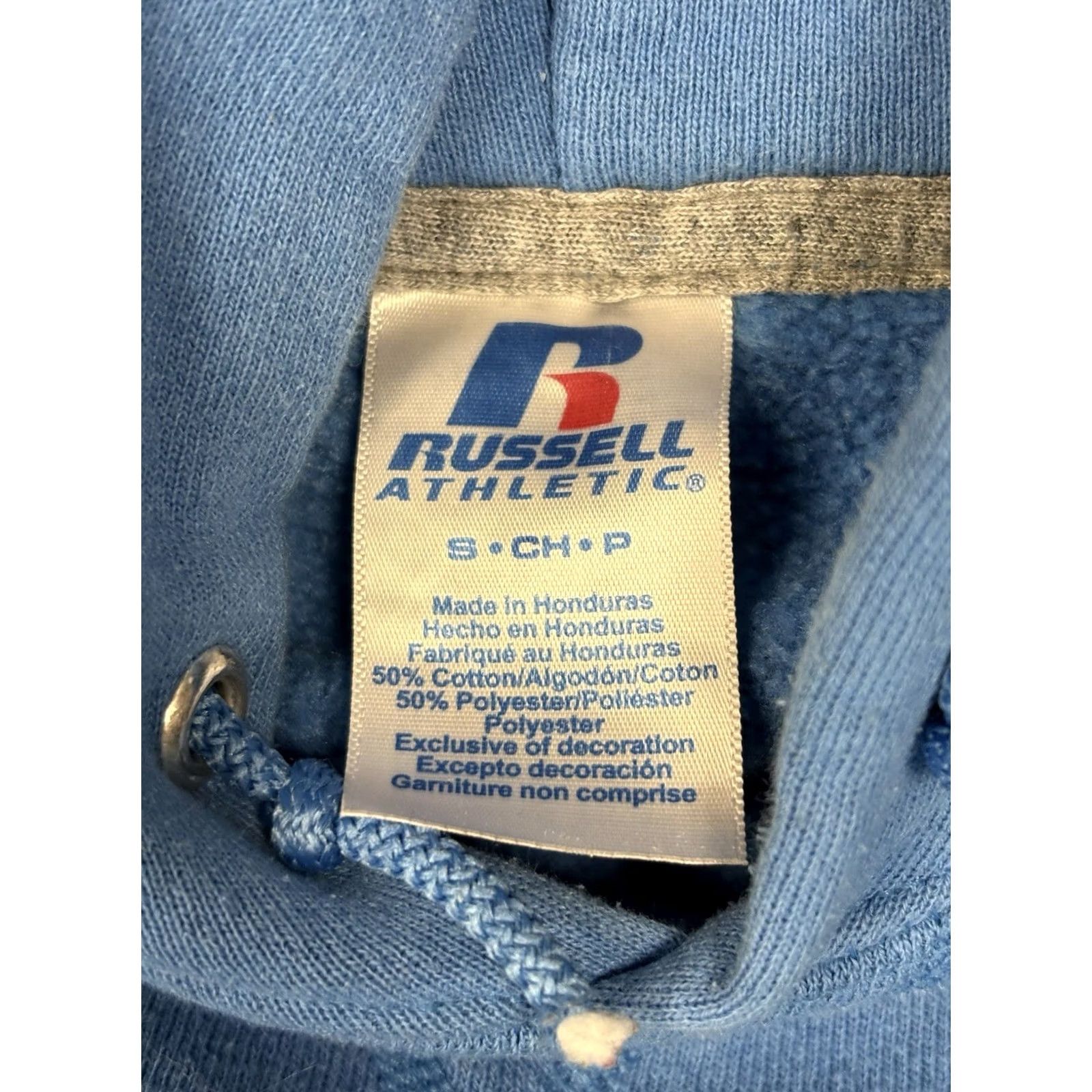 Russell Athletic VINTAGE Russell Athletic Hoodie Blue Sweatshirt Mens Small Pocket Cotton Blend Regular Hoodie Pullover Knit's Classic Sports Theme Men Size US S / EU 44-46 / 1 - 5 Thumbnail