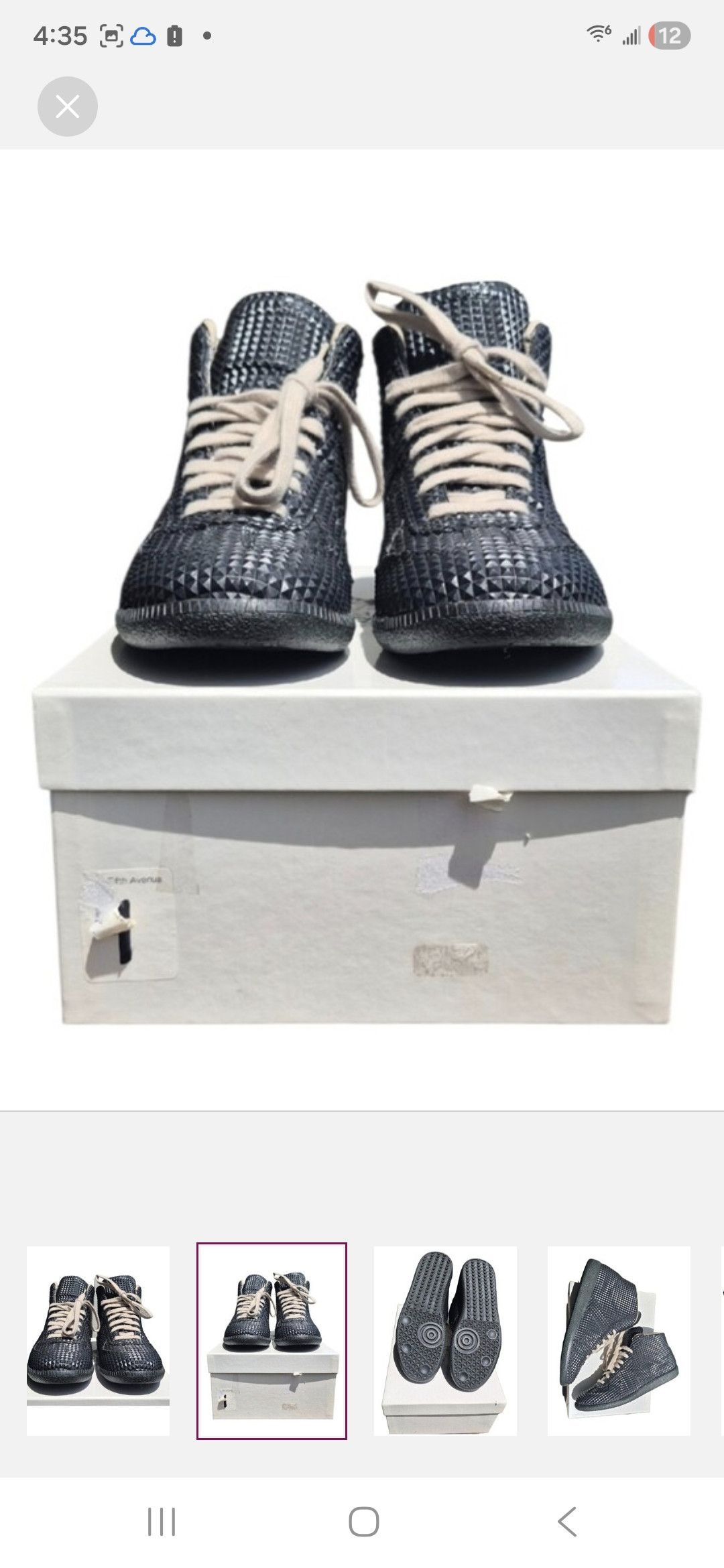 Maison Margiela Maison Margiela Studded Pyramid Gat High Top Sneakers Size US 10 / EU 43 - 2 Thumbnail