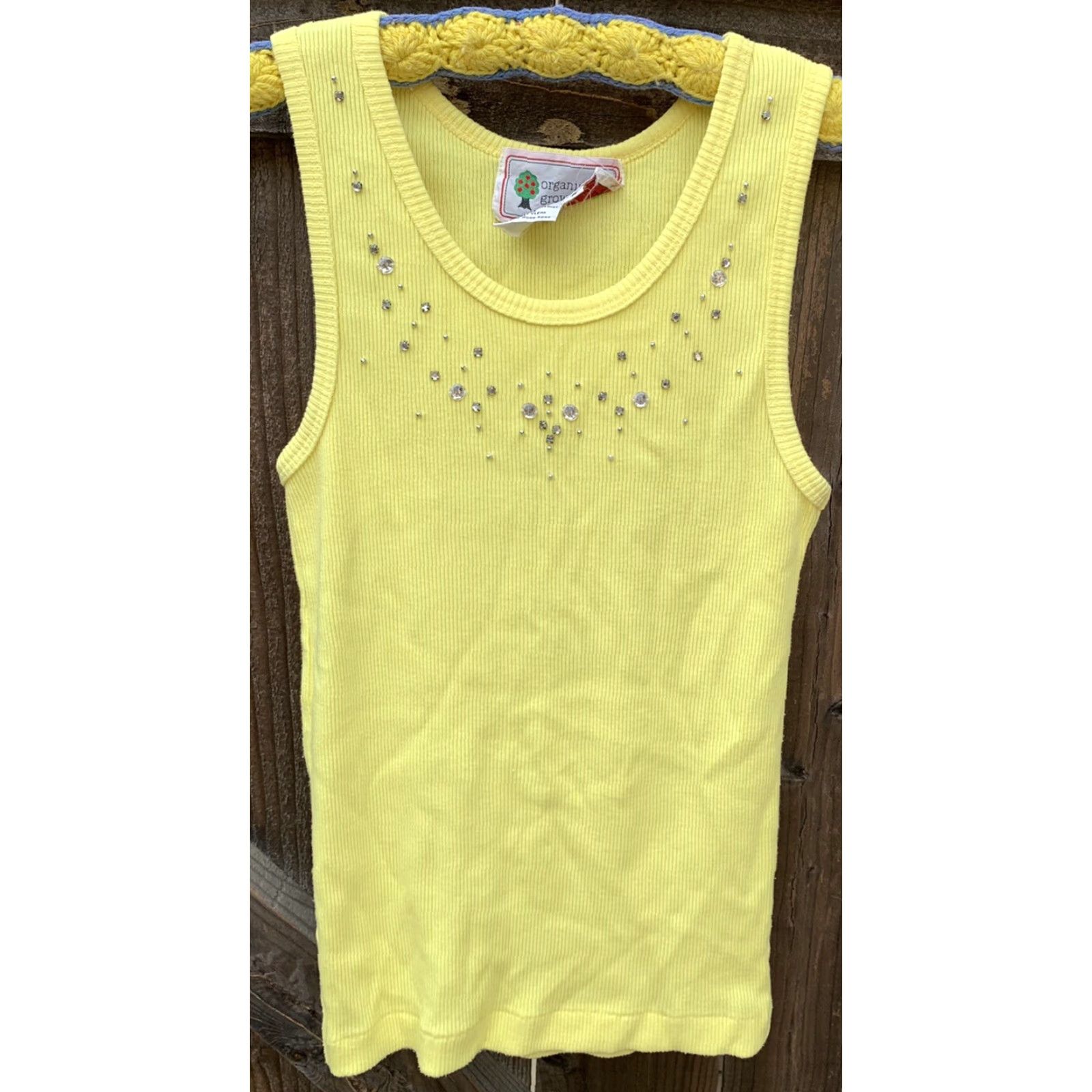 Vintage VINTAGE Organically Grown tank top Ribbed polyeser? Wait Size S / US 4 / IT 40 - 4 Thumbnail