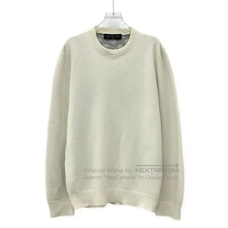 Louis Vuitton Louis Vuitton Beige Cashmere Knit Pullover Sweater . Size US XL / EU 56 / 4 - 1 Thumbnail