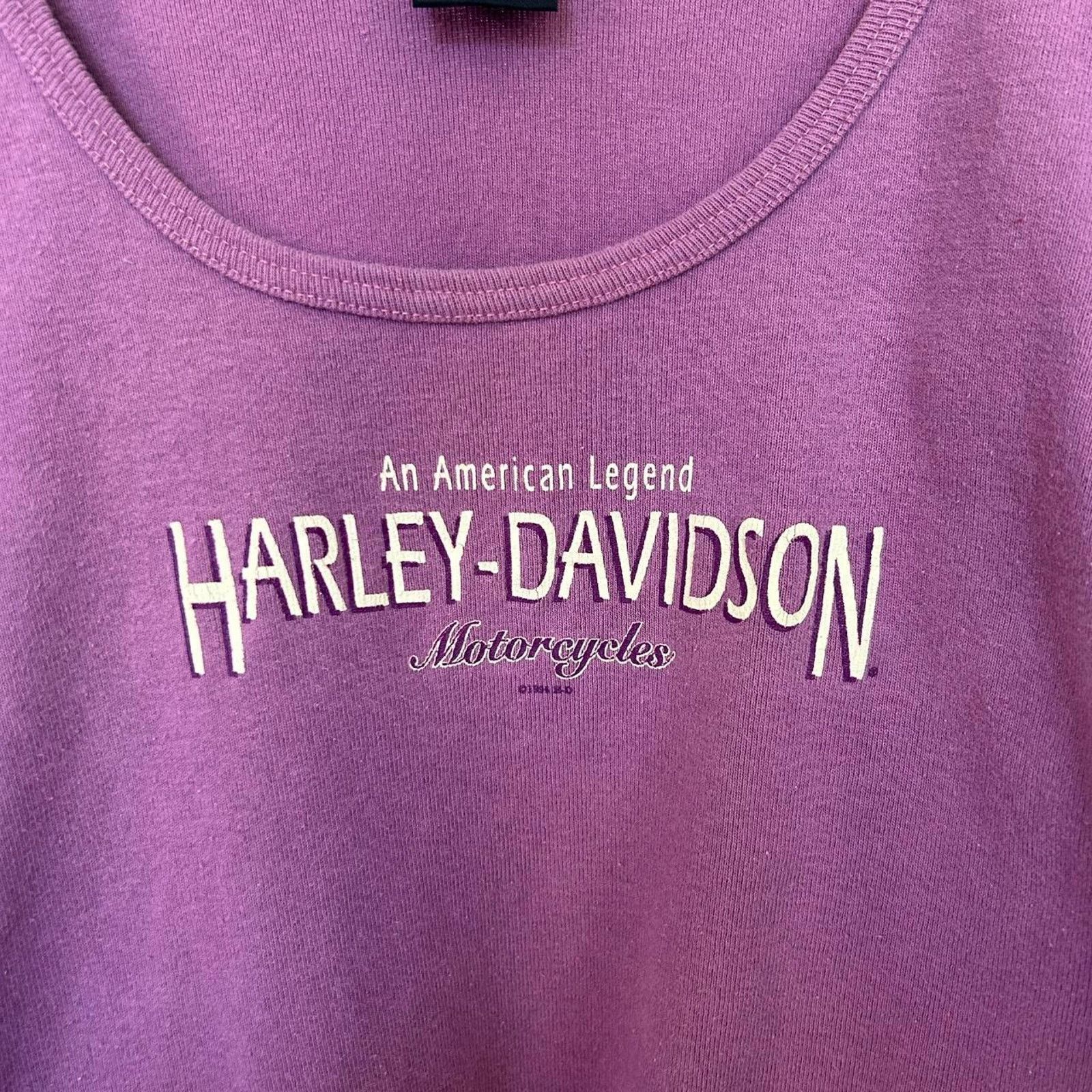 Harley Davidson Vintage Harley Davidson Low Cut Shirt 1994 Size M / US 6-8 / IT 42-44 - 2 Thumbnail