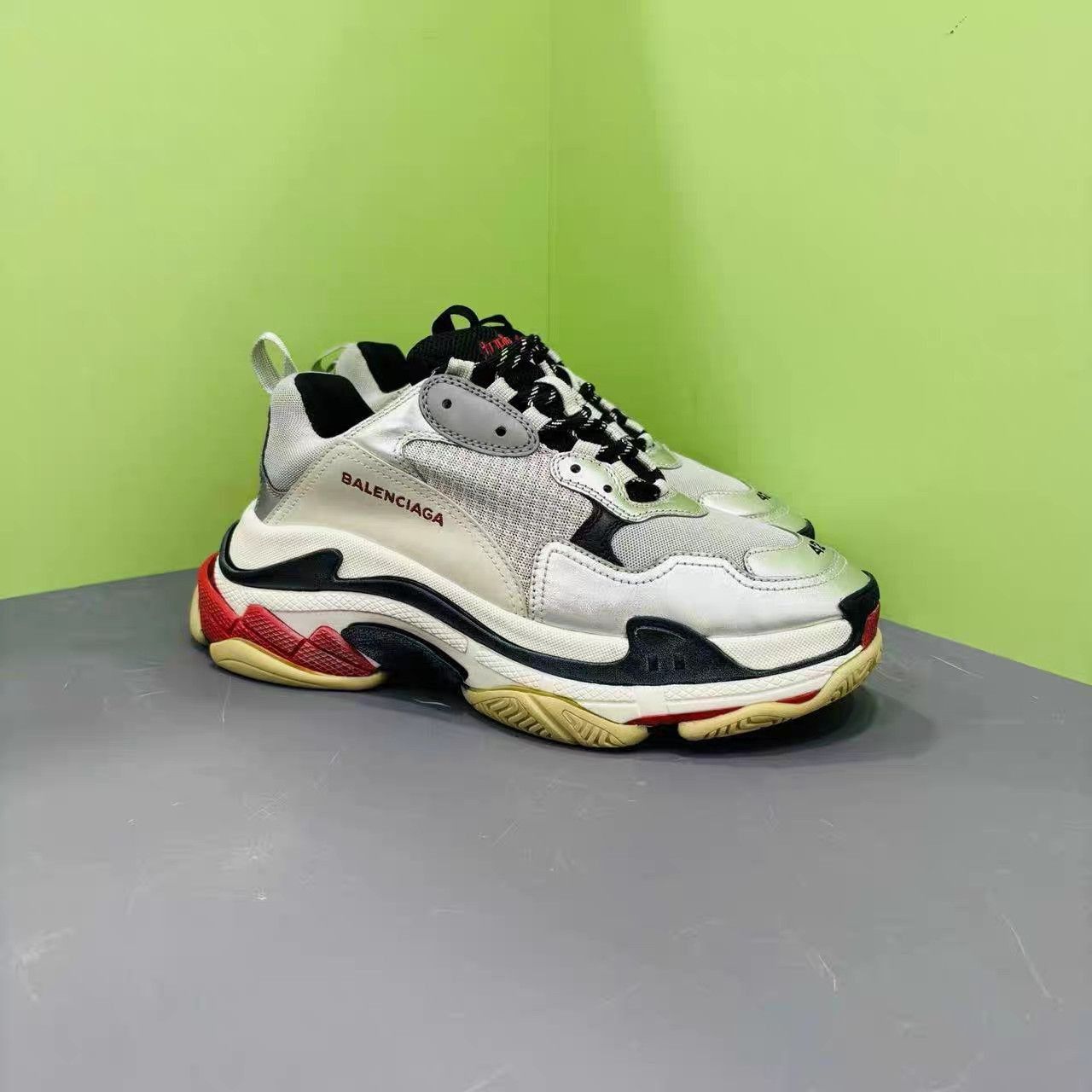 Balenciaga Balenciaga Arena High 'Metallic Silver' Sneakers | Grailed