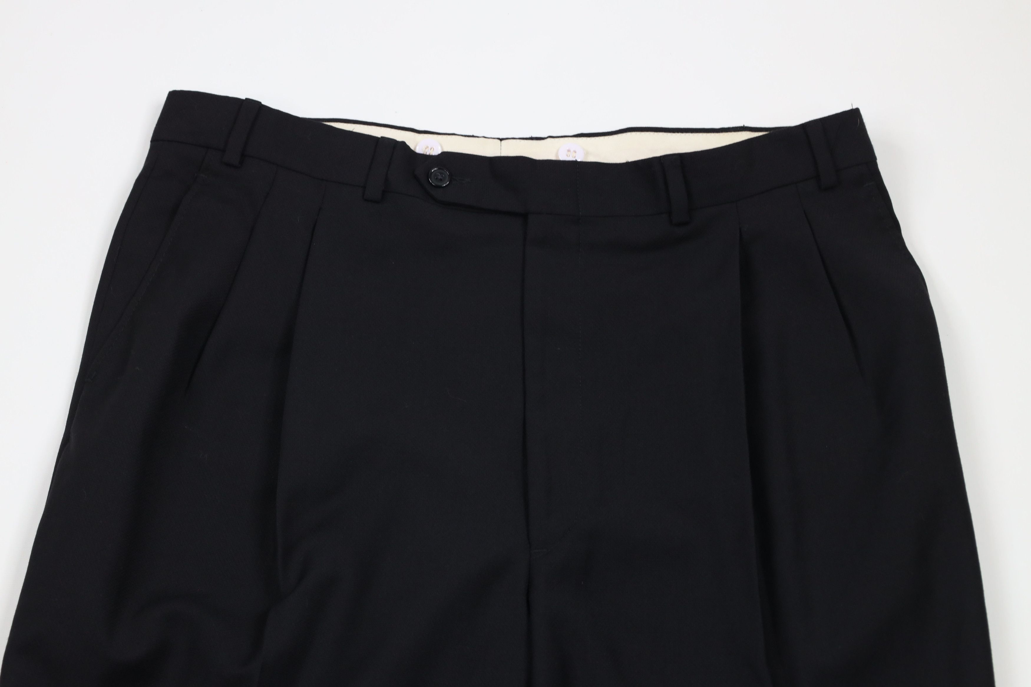 Vintage Vintage 90s Streetwear Pleated Cuffed Wide Leg Chino Pants Size US 36 / EU 52 - 2 Thumbnail