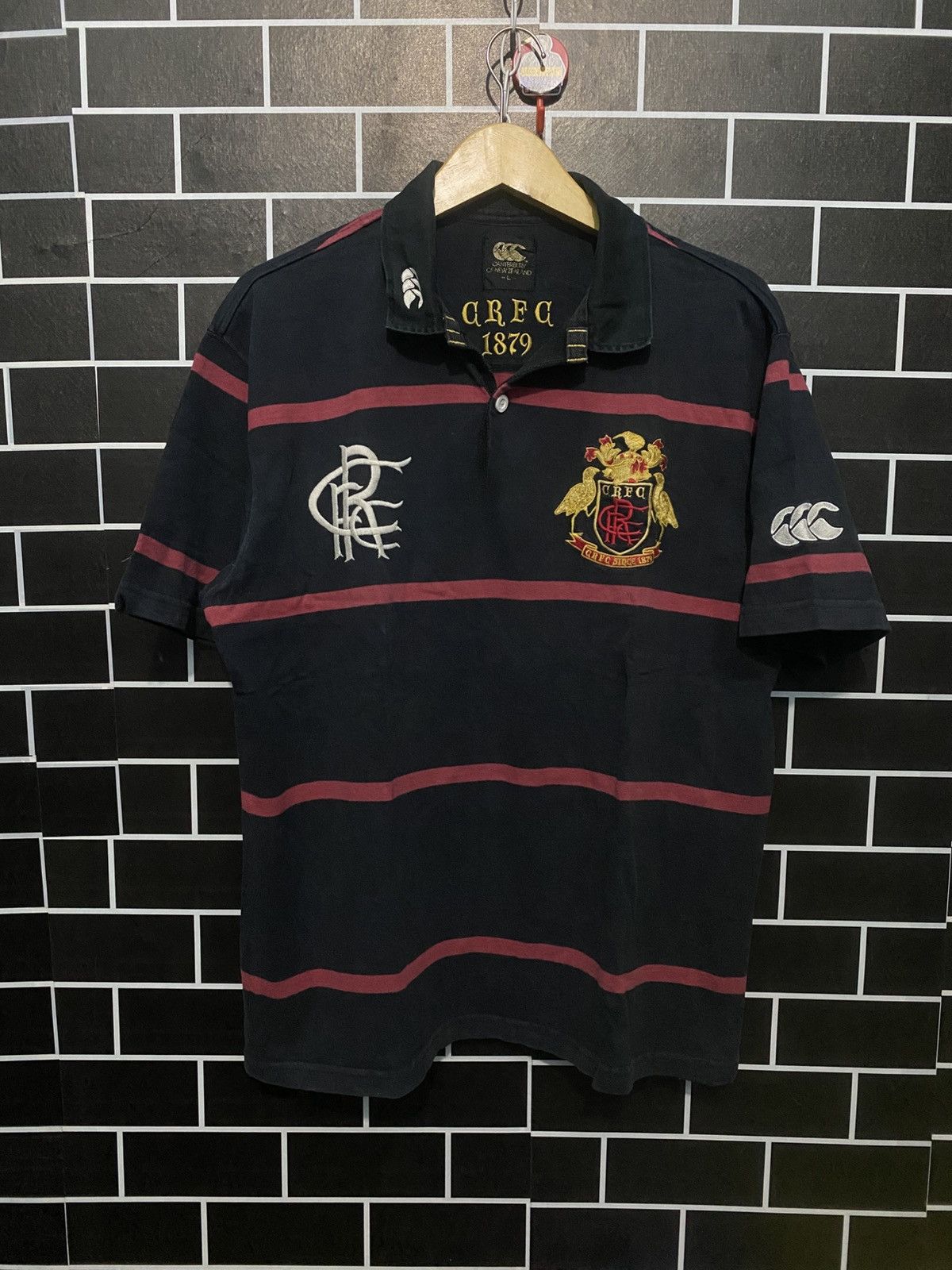 Canterbury of New Zealand Polo shirt Canterbury of new zealand RFC 1879 rugbyshirt Size US L / EU 52-54 / 3 - 2 Thumbnail