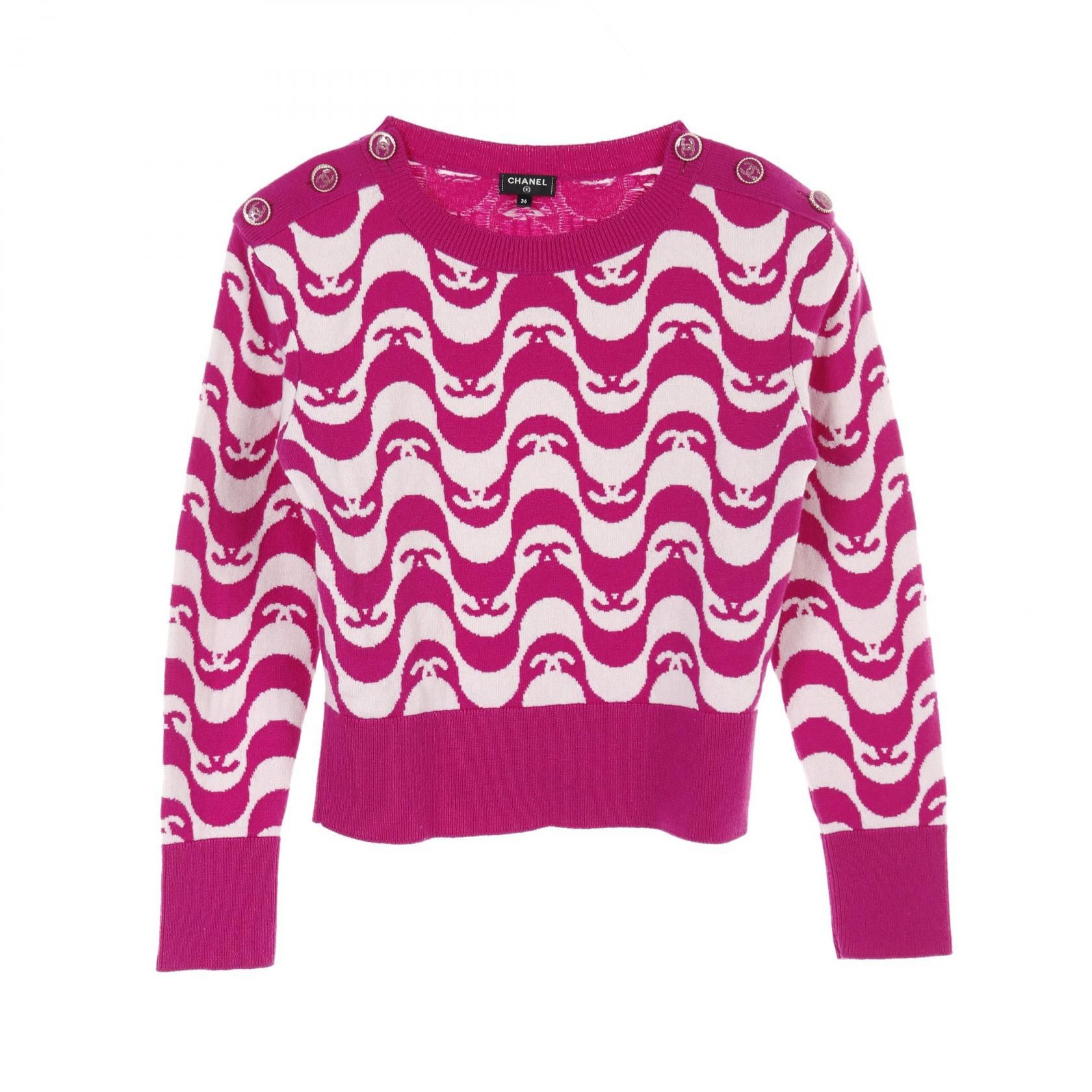 Chanel Chanel Chanel Coco Mark Cashmere Knitwear Others Tops P70436K10043 Size ONE SIZE - 1 Thumbnail