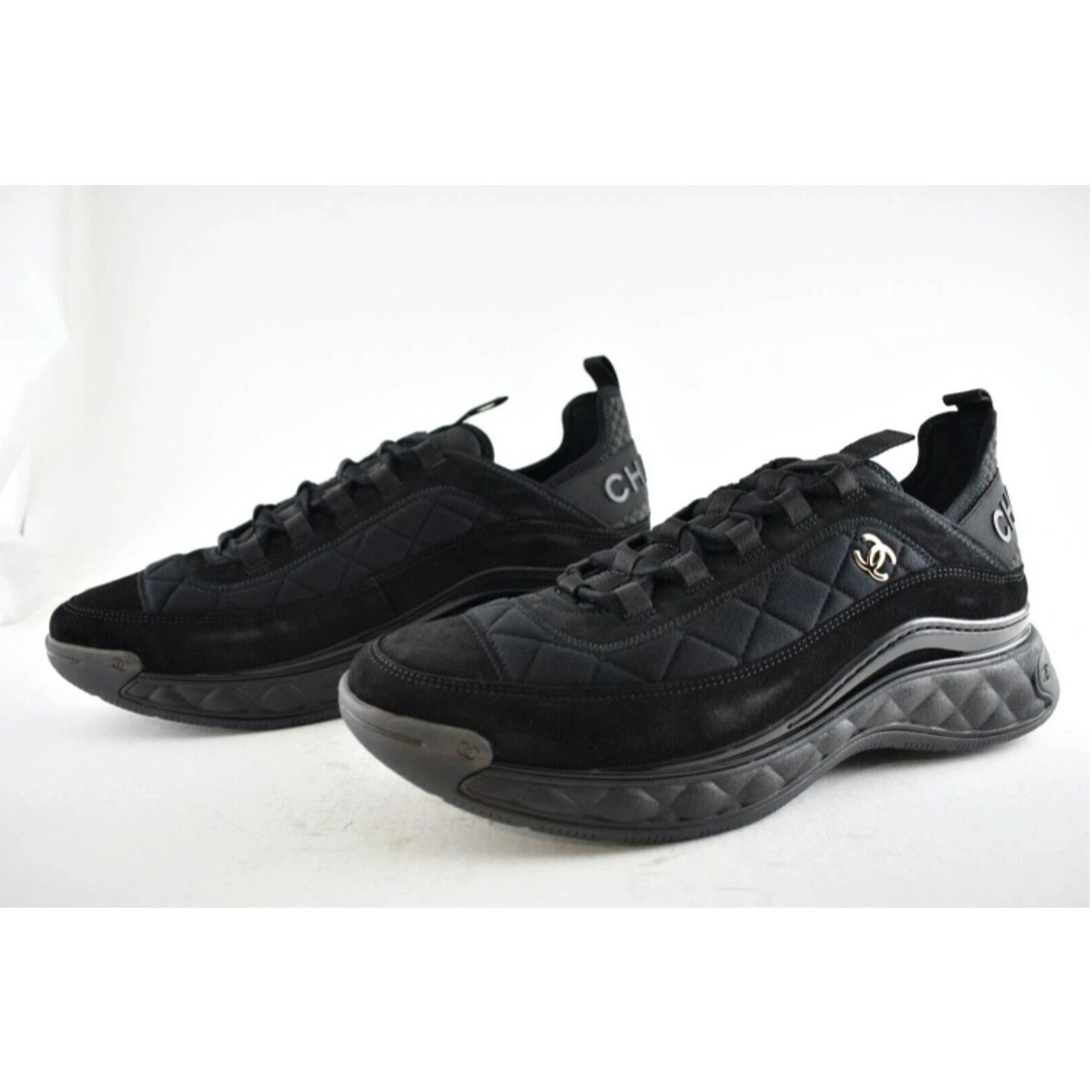 Chanel Chanel 21K Mens Lace Up Tie Low Top Trainer Sneaker 44 11 Size US 11 / EU 44 - 7 Thumbnail
