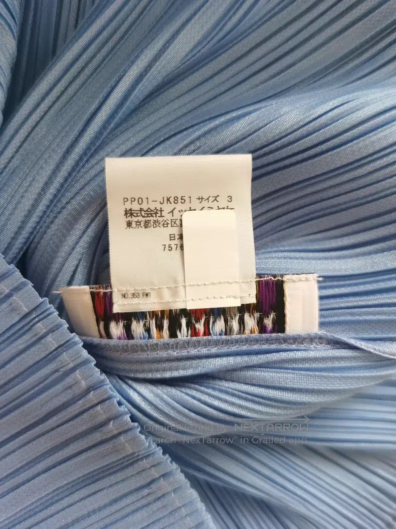 Issey Miyake Issey Miyake Blue Short Sleeve Size L / US 10 / IT 46 - 7 Thumbnail