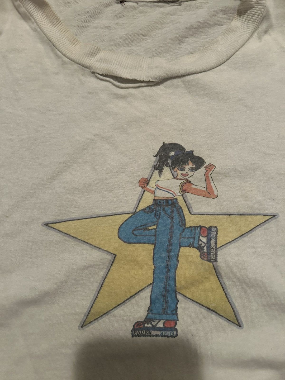 Vintage White design T-shirt Size US M / EU 48-50 / 2 - 2 Thumbnail