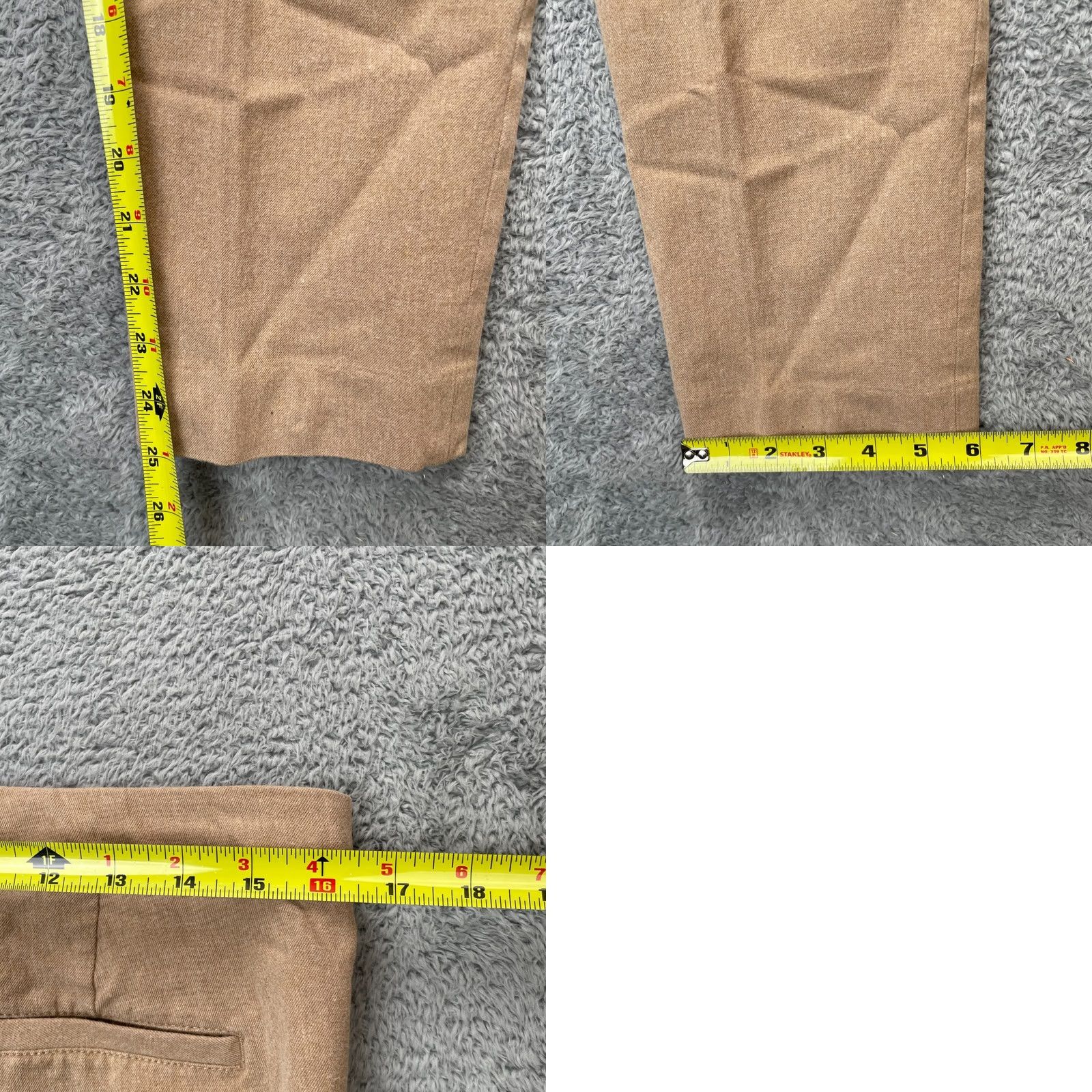 Banana Republic Banana Republic Pants Womens 8 Beige Sloan Stretch Ankle Straight Leg Formal (Regular) Boys Girls Mens Womens Size 30" / US 8 / IT 44 - 8 Thumbnail