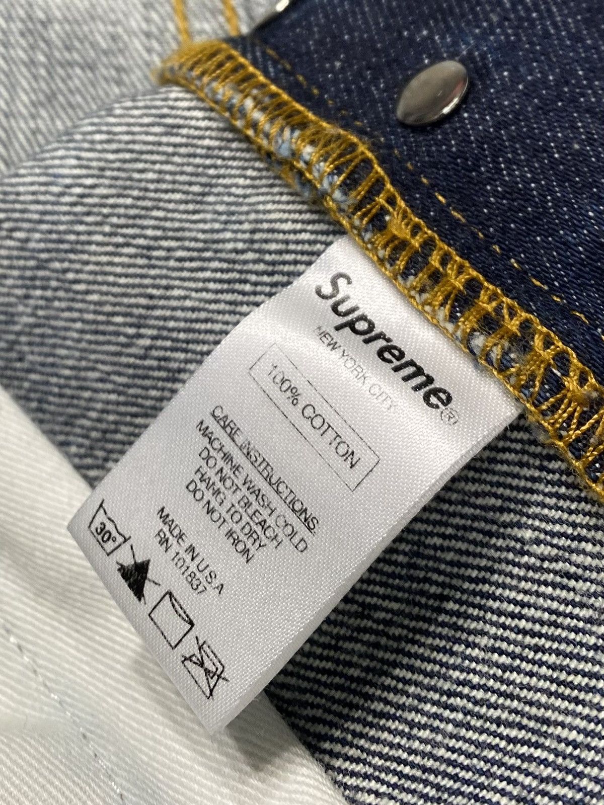 Supreme Supreme Rigid Slim Jean (FW22) Rigid Indigo | Grailed