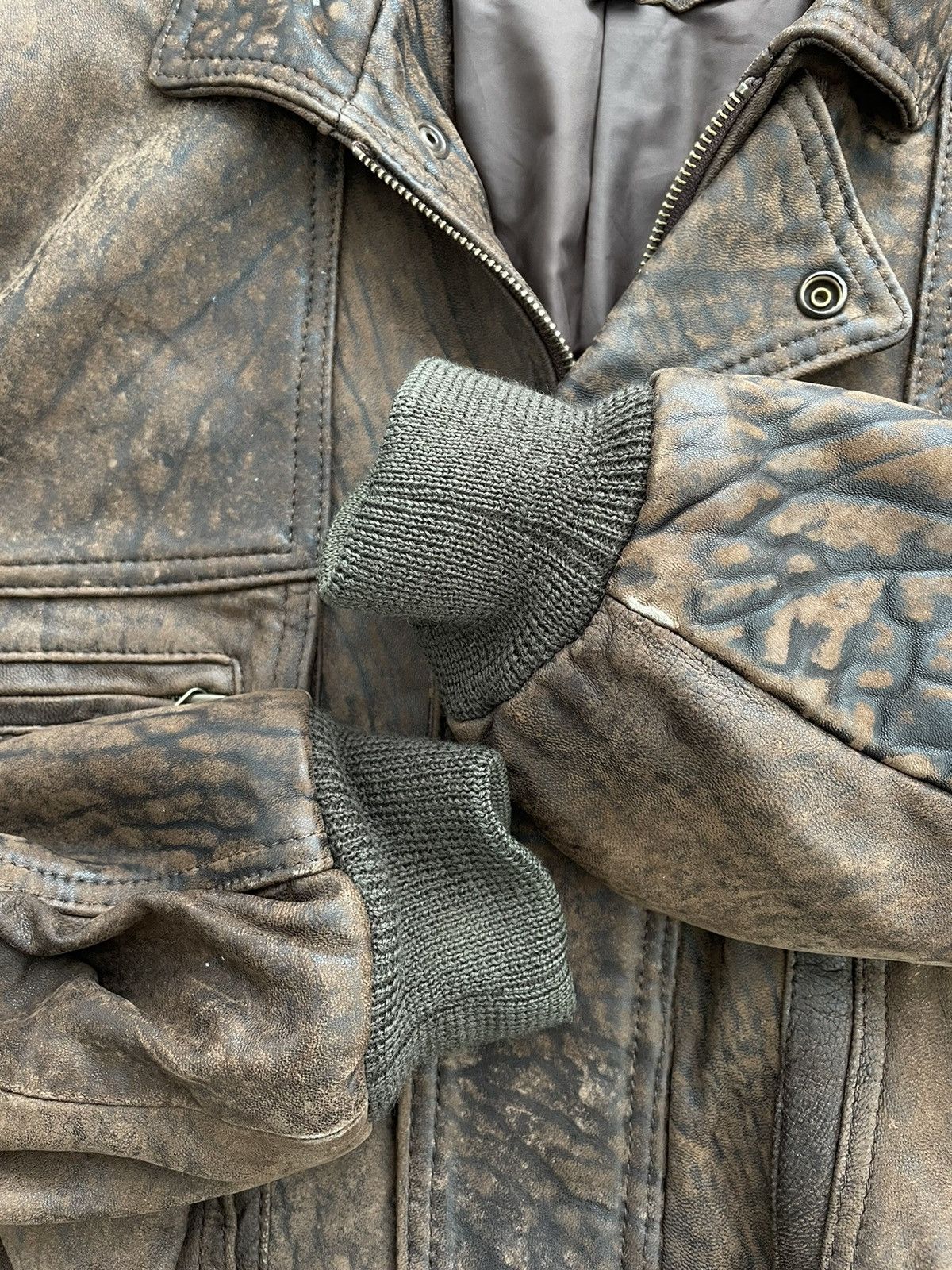 Avirex × Vintage Vintage LA Leather Aviator Retro Pilot Bomber Jacket Size US XL / EU 56 / 4 - 7 Thumbnail