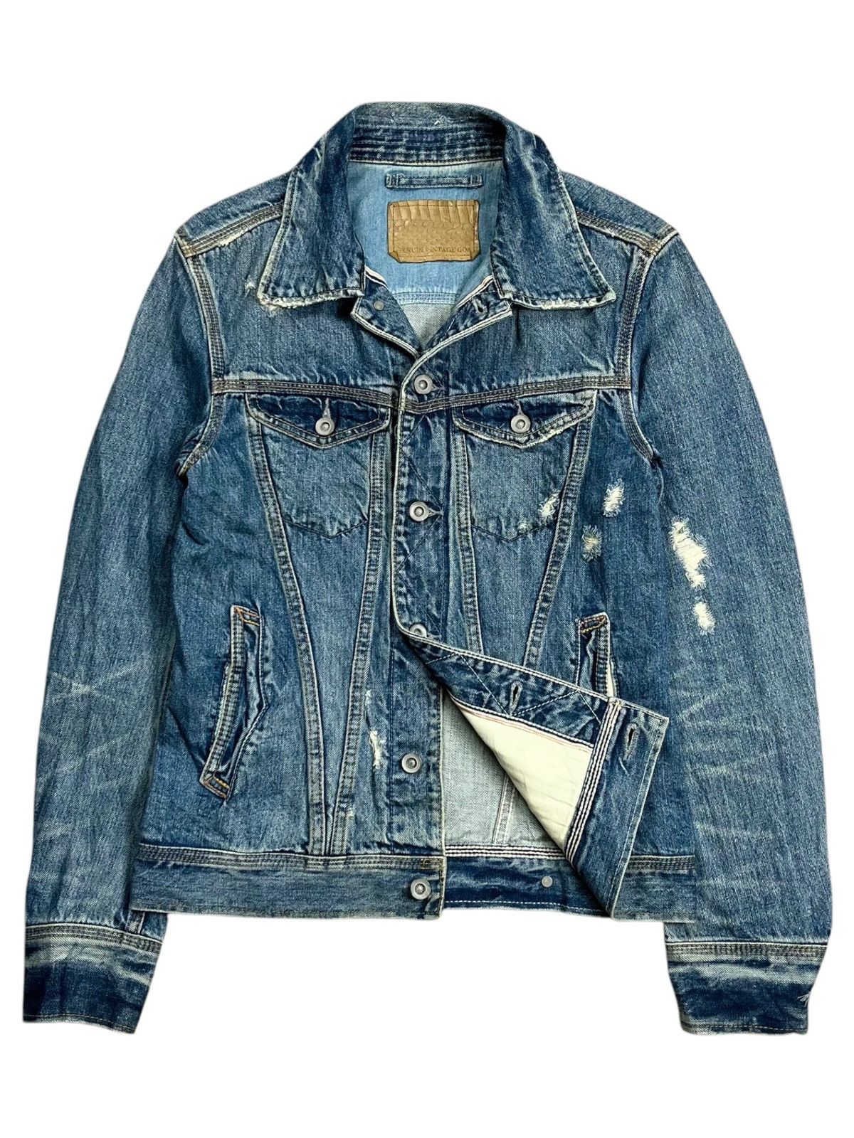 If Six Was Nine 2000s GOA - Apocalypse Style Crash Denim Jacket Size US M / EU 48-50 / 2 - 2 Thumbnail