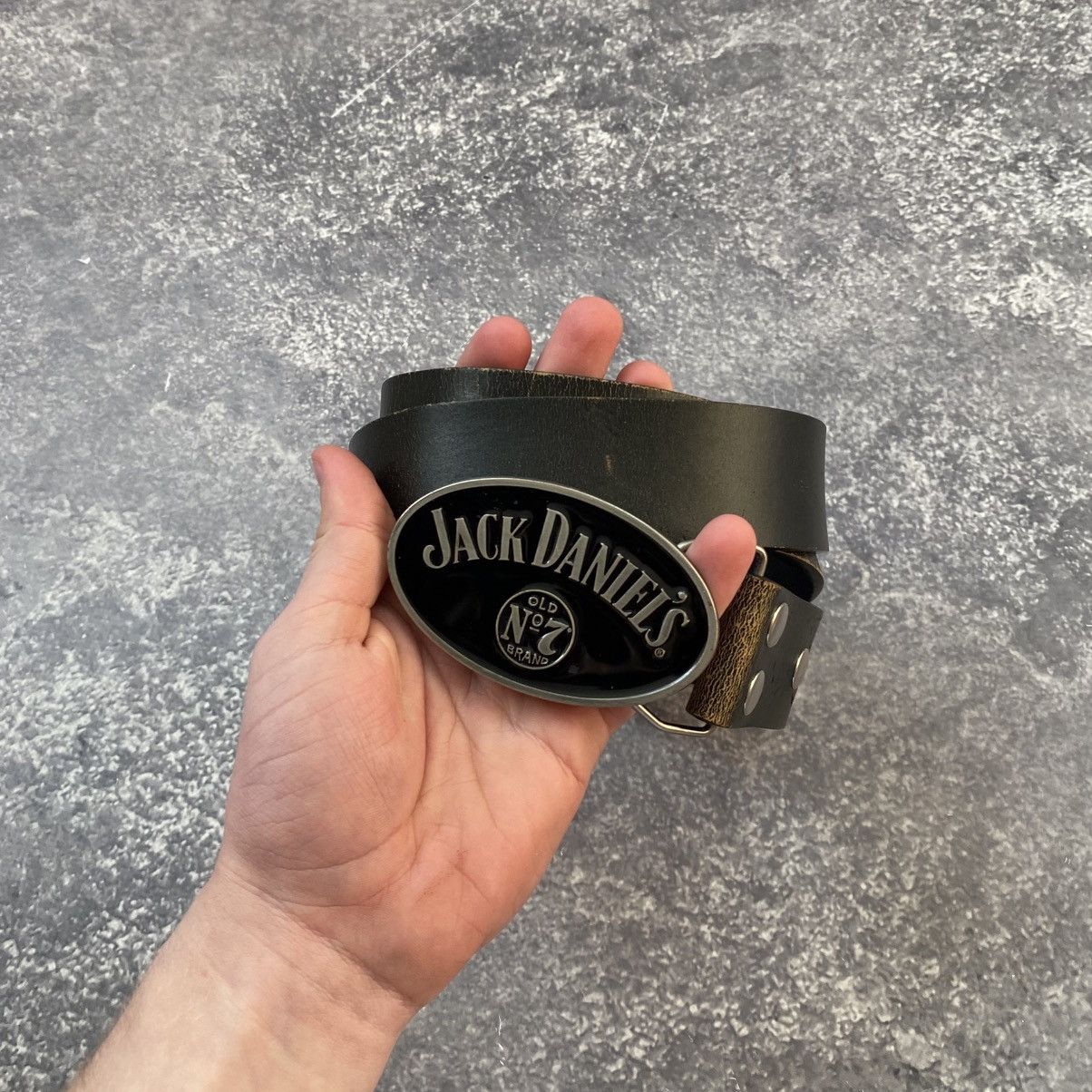 Vintage Vintage Jack Daniel’s Big Logo Leather Streetwear belt Size ONE SIZE - 1 Thumbnail