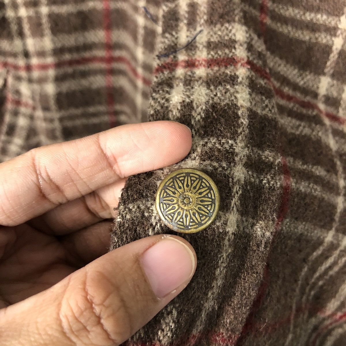 Japanese Brand × Vintage 📌Vintage Chore Worker Jacket Acquaverde Flannel Tartan Size US L / EU 52-54 / 3 - 17 Thumbnail