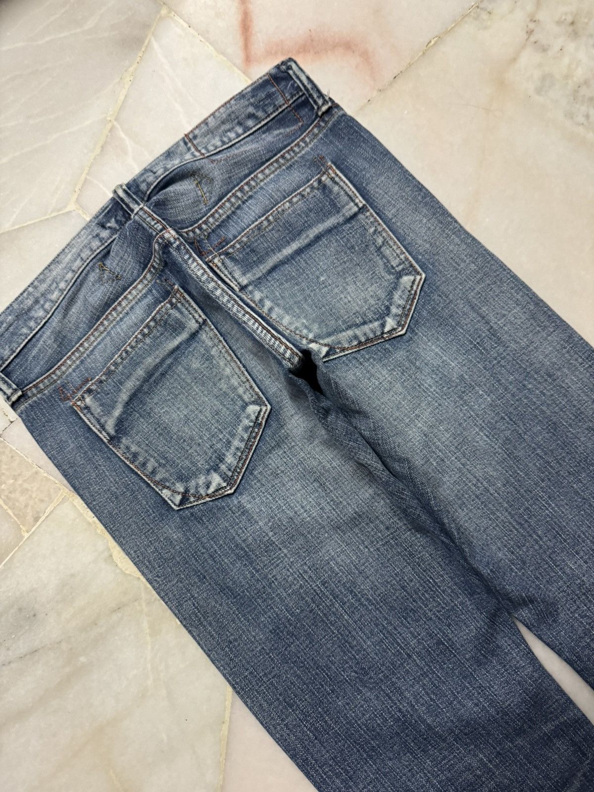 Vintage 💥SELVEDGE 90s💥JOHNBULL GRUNGE STONEWASH DISTRESS DENIM SLIM Size US 28 / EU 44 - 17 Thumbnail