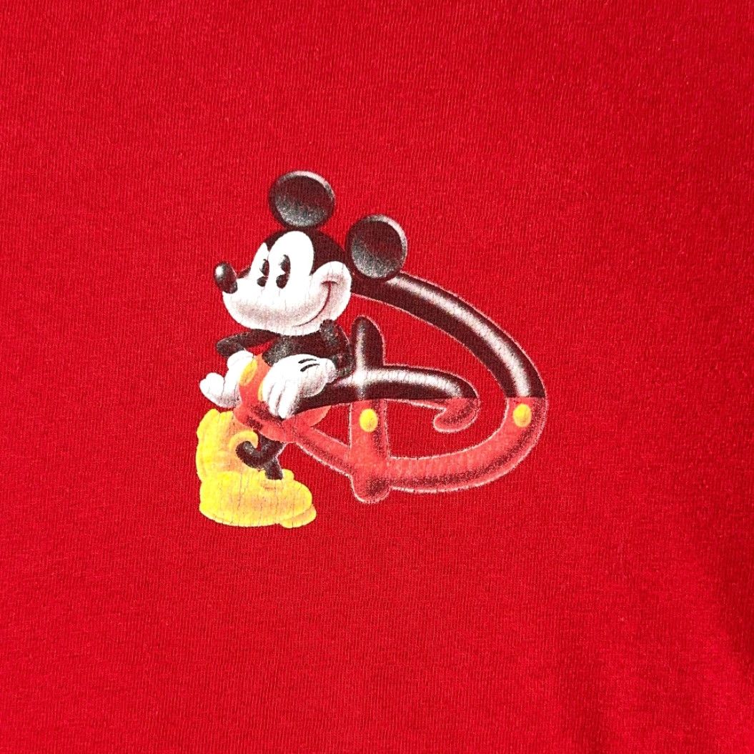 Disney VINTAGE Disney Shirt Adult LARGE Red Mickey Mouse Cartoon Characters 90s Y2K Disney Store T-Shirt Mens Size US L / EU 52-54 / 3 - 4 Thumbnail