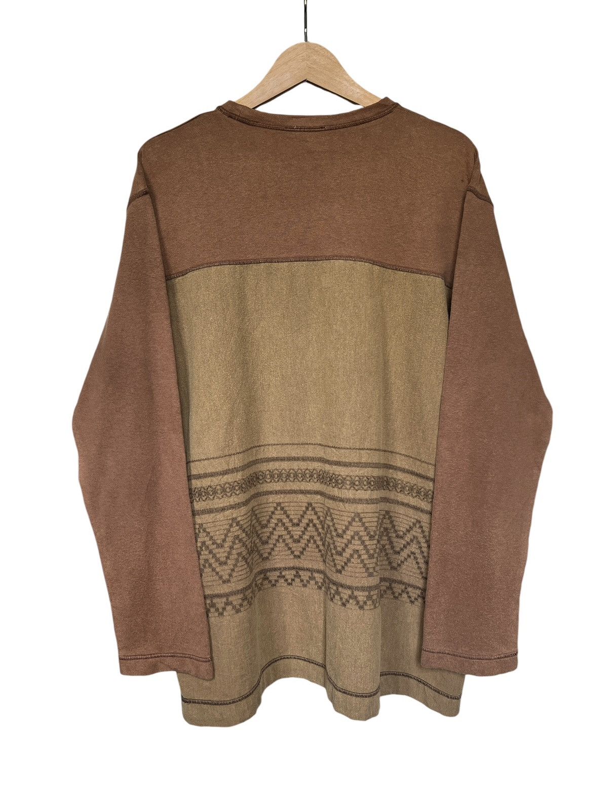 Hai Sporting Gear × Issey Miyake Vintage Hai Sporting Gear Navajo Embroidery Longsleeve Shirt Size US L / EU 52-54 / 3 - 2 Thumbnail