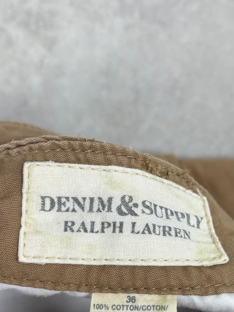 Polo Ralph Lauren 2000s Ralph Lauren USA Distressed Flag Beige Shorts Size US 34 / EU 50 - 12 Thumbnail