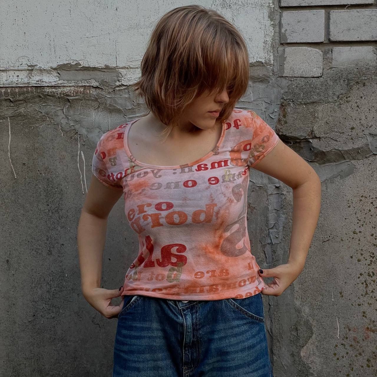 Japanese Brand × Vintage Vintage Japanese Style Crop Top Dismero Y2K 90s Grugne Size S / US 4 / IT 40 - 1 Thumbnail