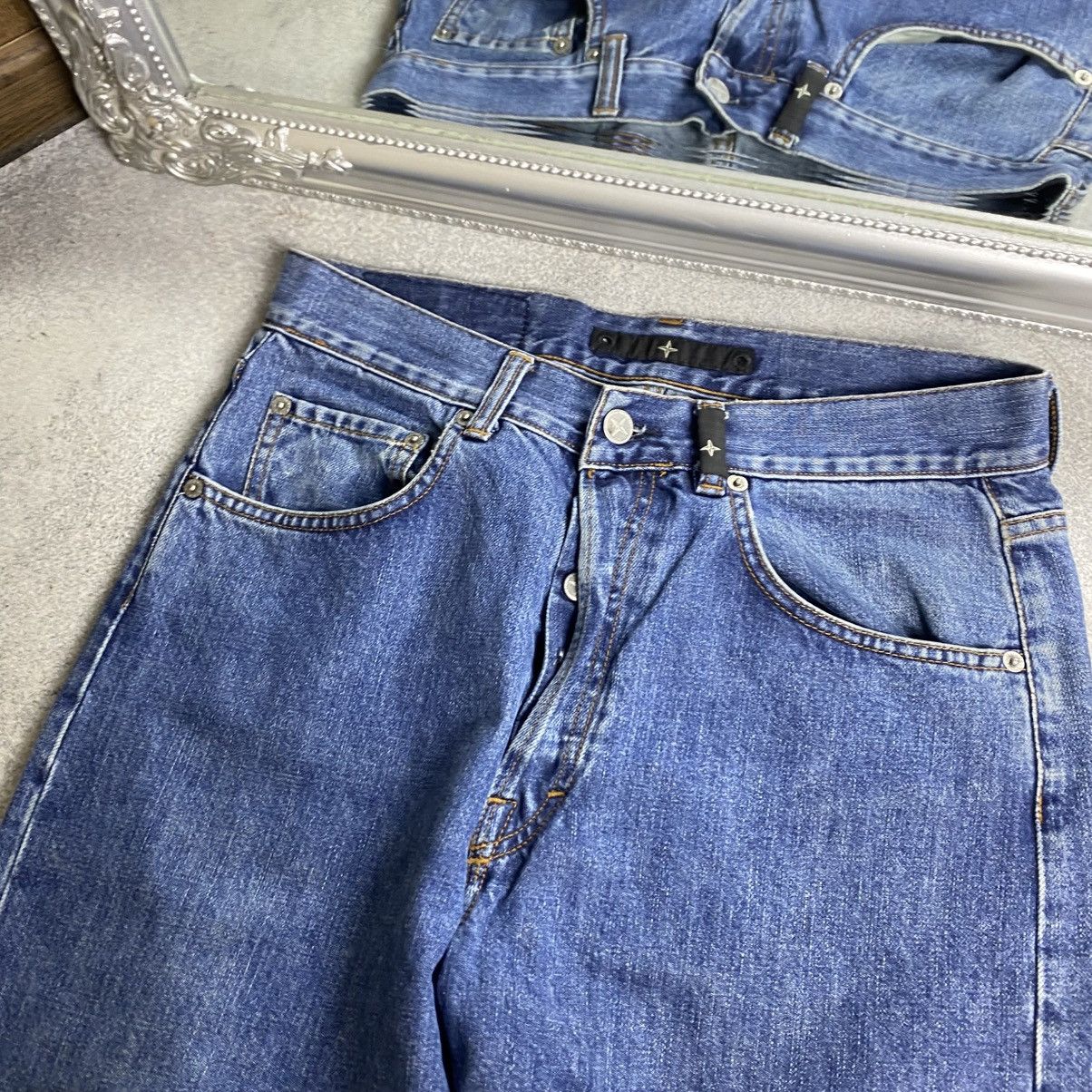 Stone Island Stone Island jeans Italy designer denim streetwear logo 00s Size US 32 / EU 48 - 7 Thumbnail