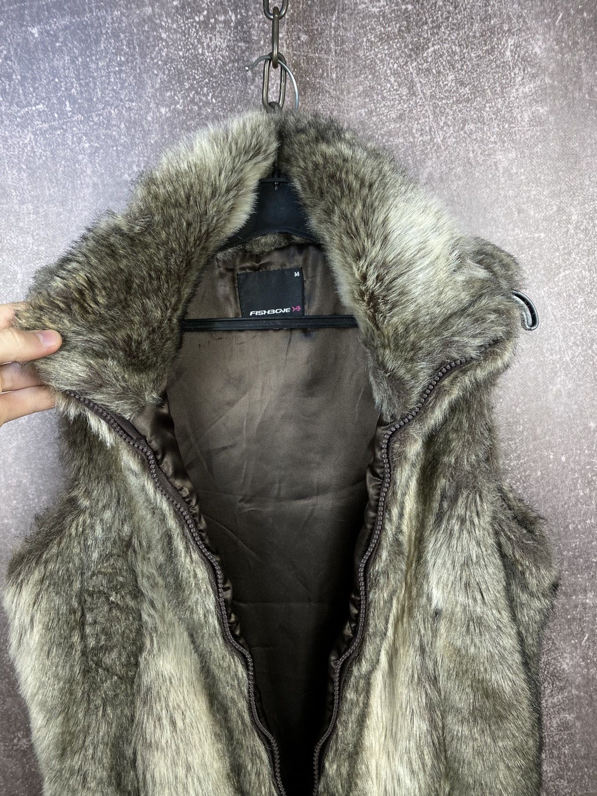 If Six Was Nine Y2K Vintage 90s Faux Fur vest Opium LGB style Avant-garde Size M / US 6-8 / IT 42-44 - 7 Thumbnail