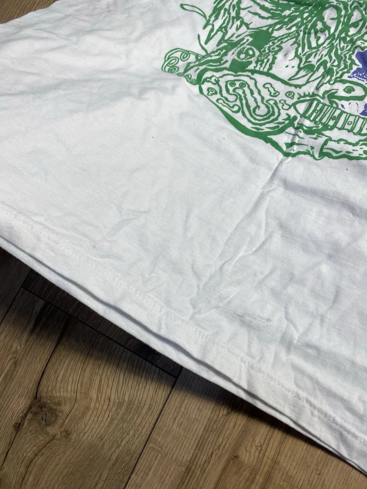The Unbranded Brand Men’s Vintage 90’s Sonic White Shirt XL Size US XL / EU 56 / 4 - 3 Thumbnail