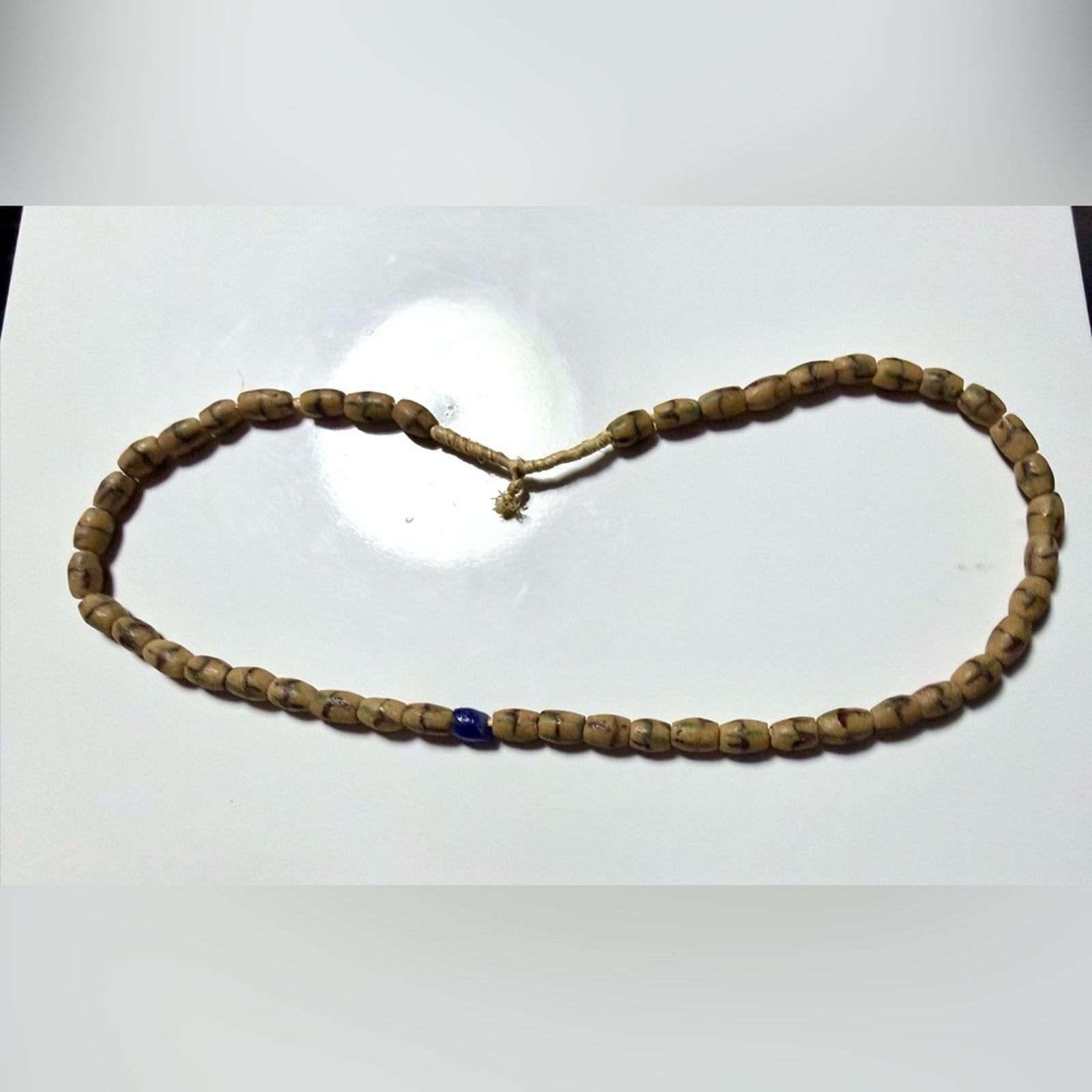 Vintage Vintage African Krobo Powder Glass Trade Bead Ghana 1970s–90 Size ONE SIZE - 3 Thumbnail
